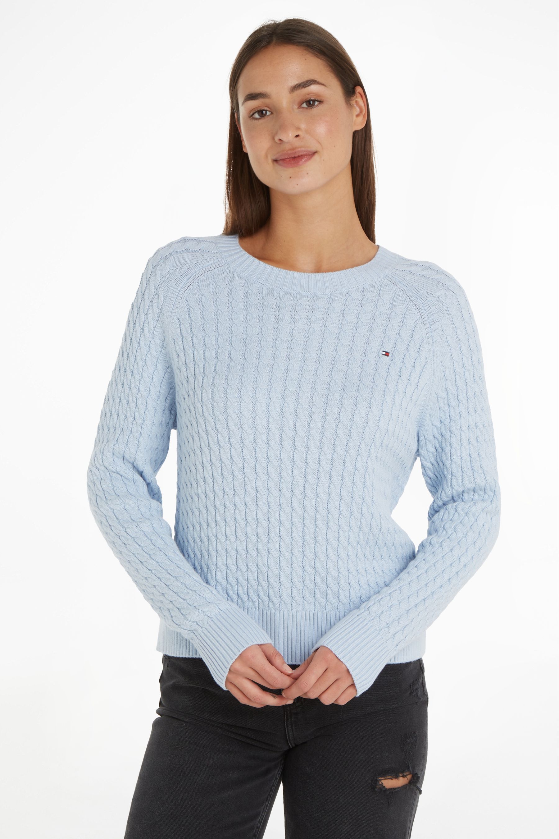 Light blue tommy hilfiger sweater outlet