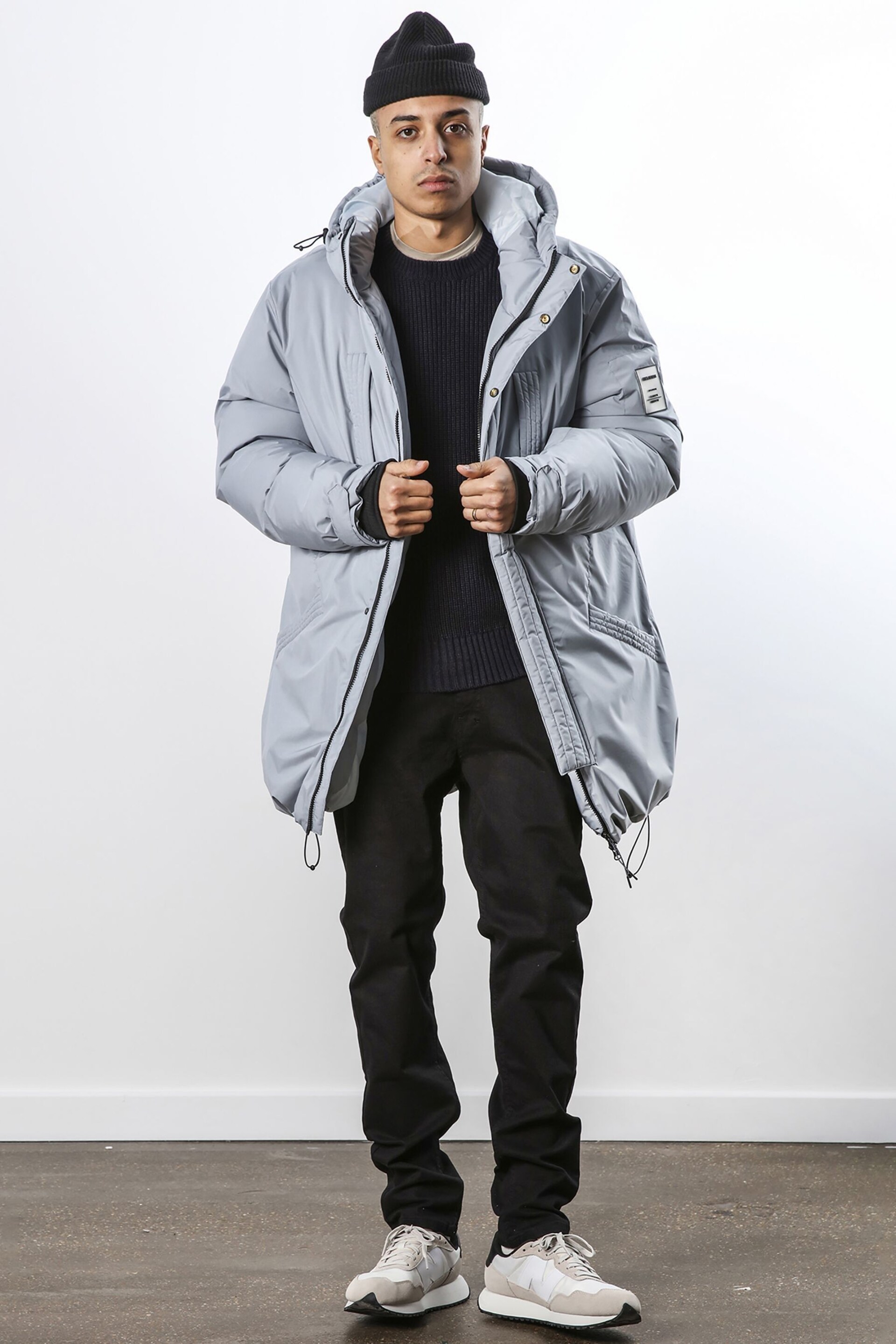 Religion Grey Medium Weight Padded Parka - Image 4 of 5