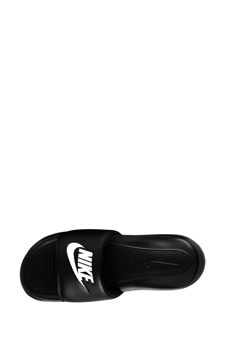 Nike Black/White Victori One Sliders - Image 3 of 6
