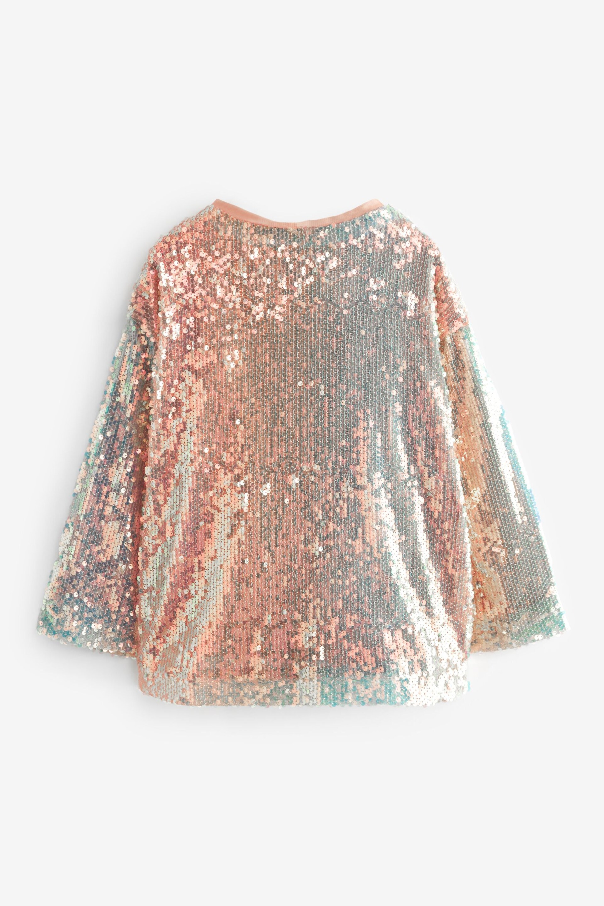 Pink Sequin Kimono and Vest Set (3-16yrs) - Image 2 of 4