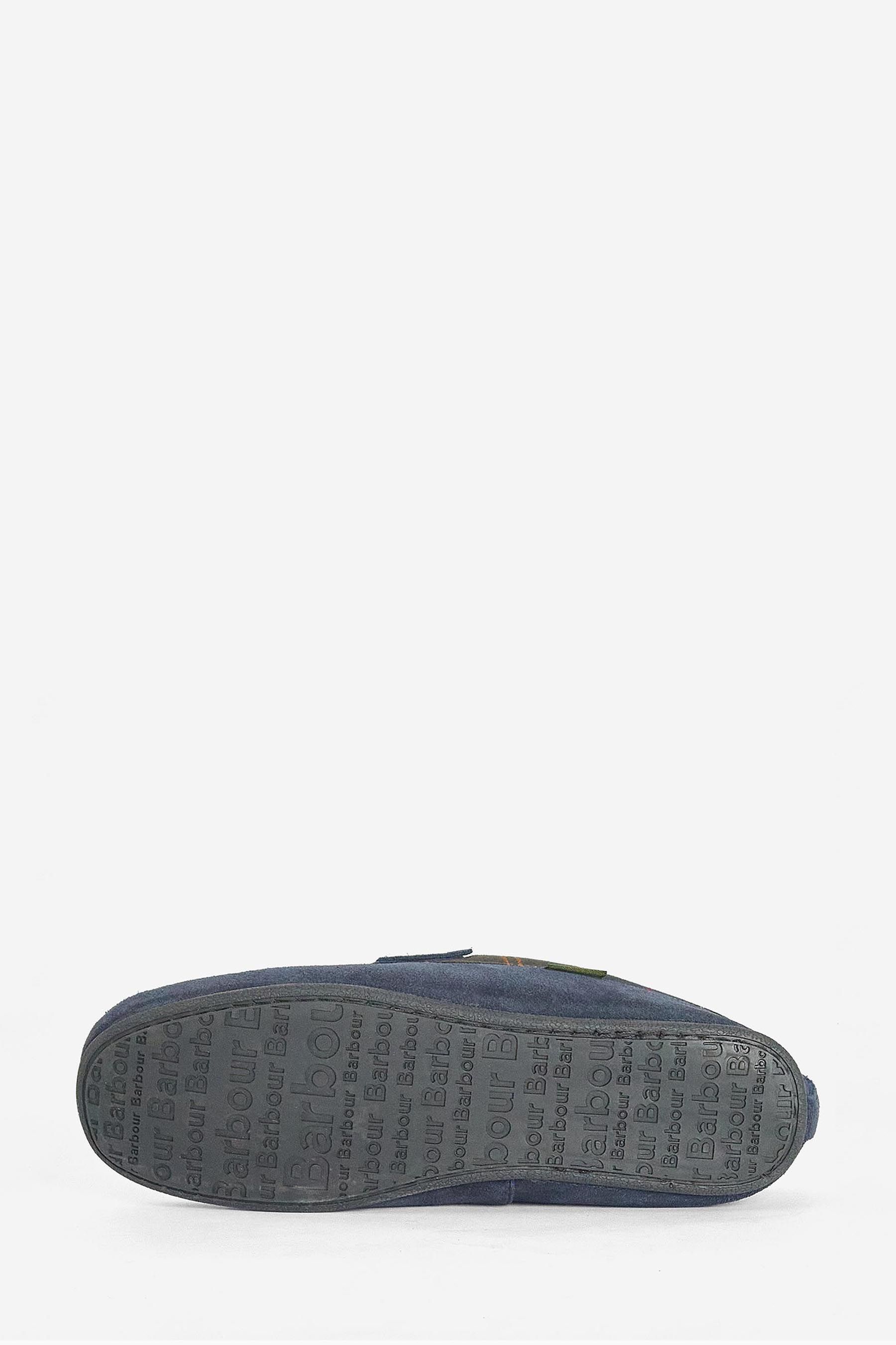 Navy barbour shop slippers
