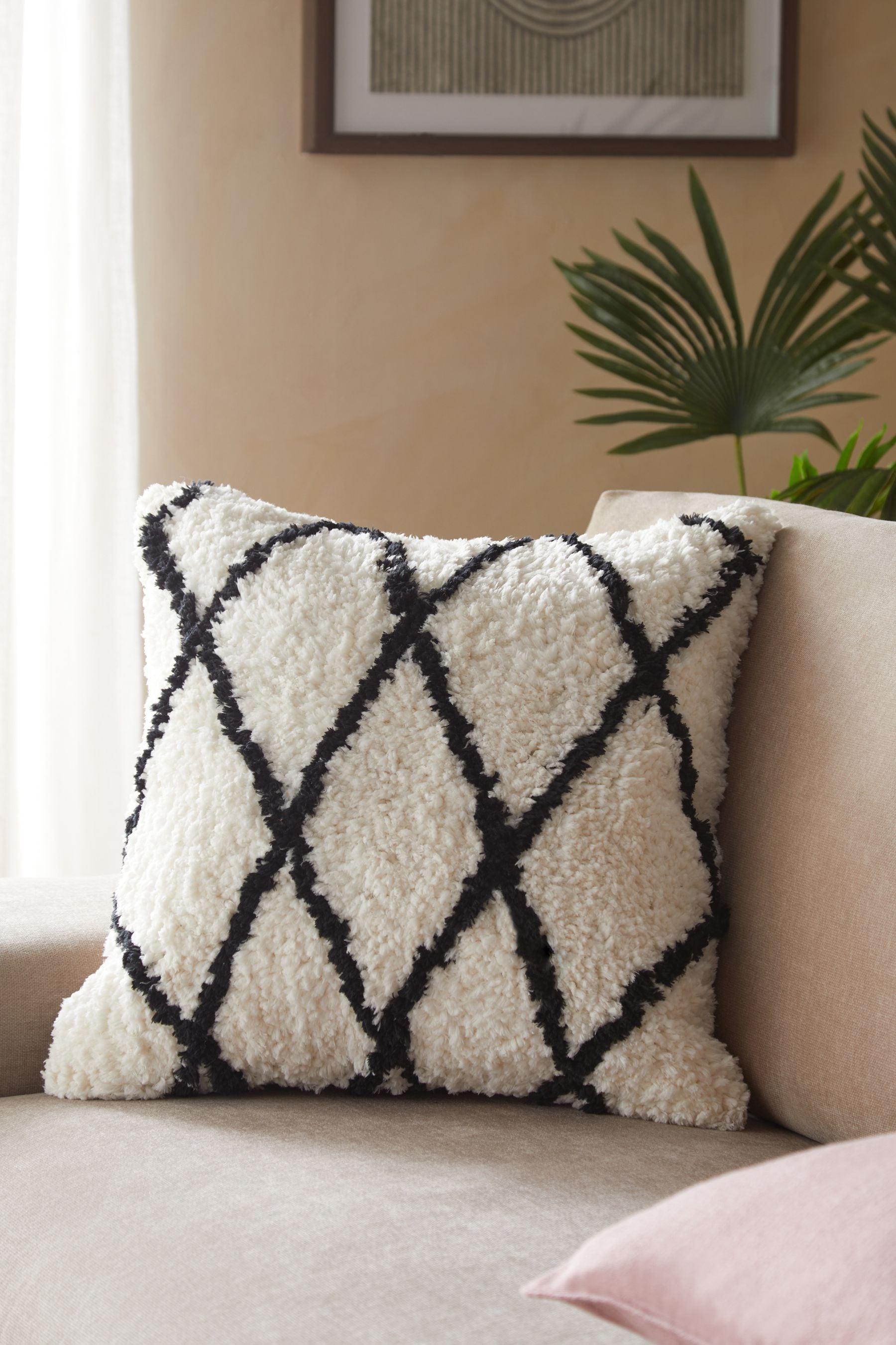 Black and white cushions next deals