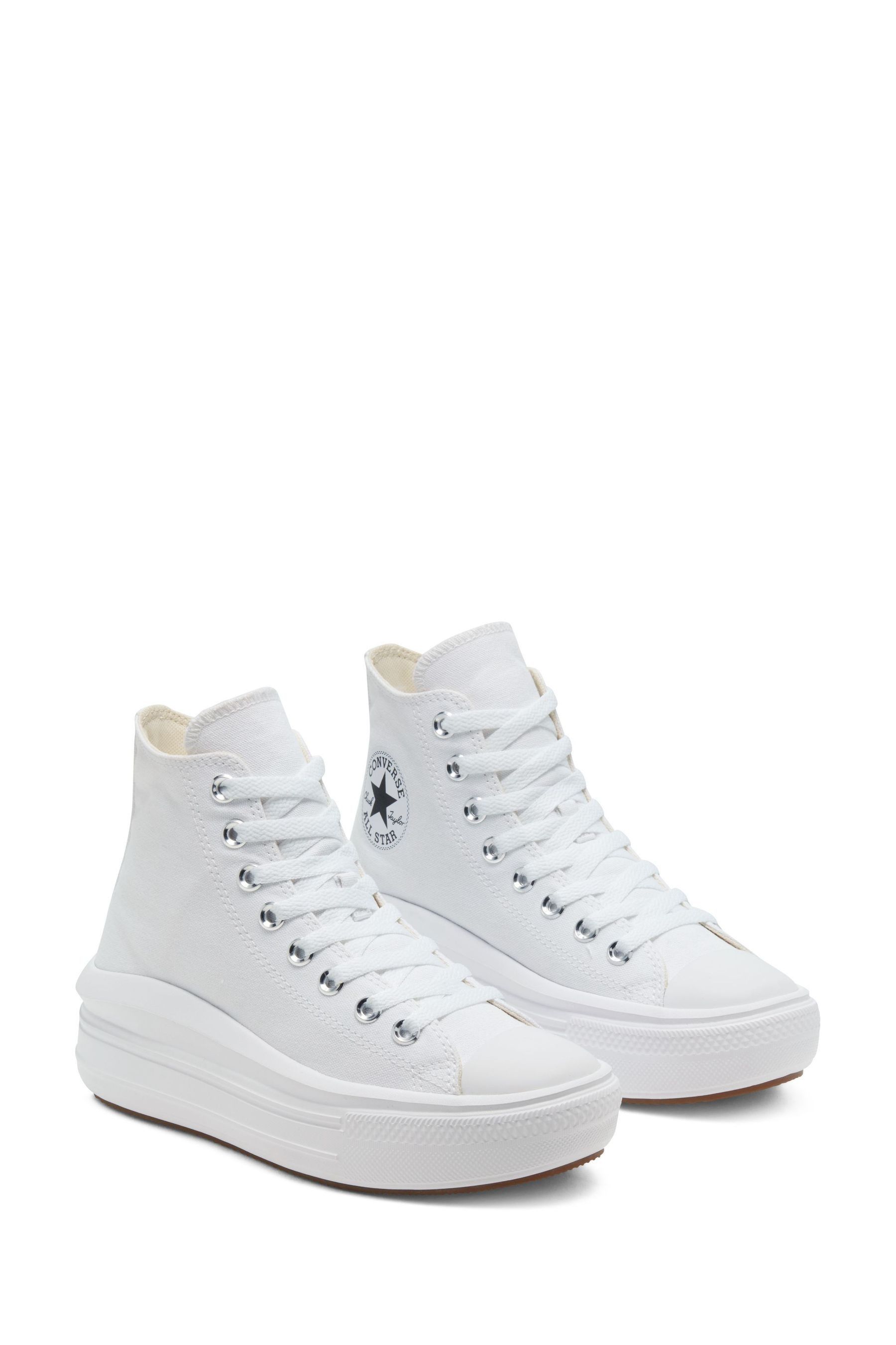 Buy Converse White Move Platform High Top Trainers from the Next