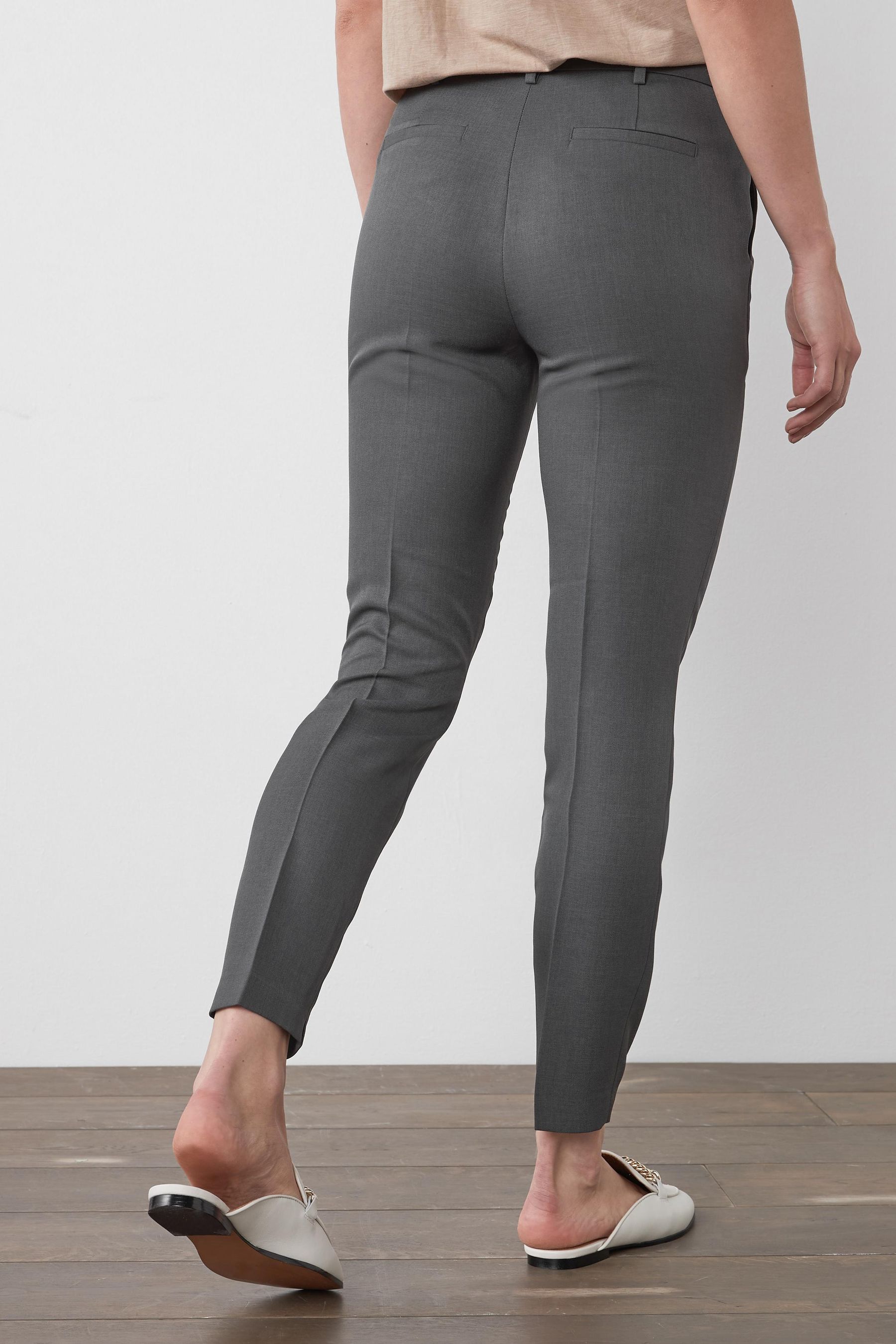 Charcoal Grey Slim Trousers