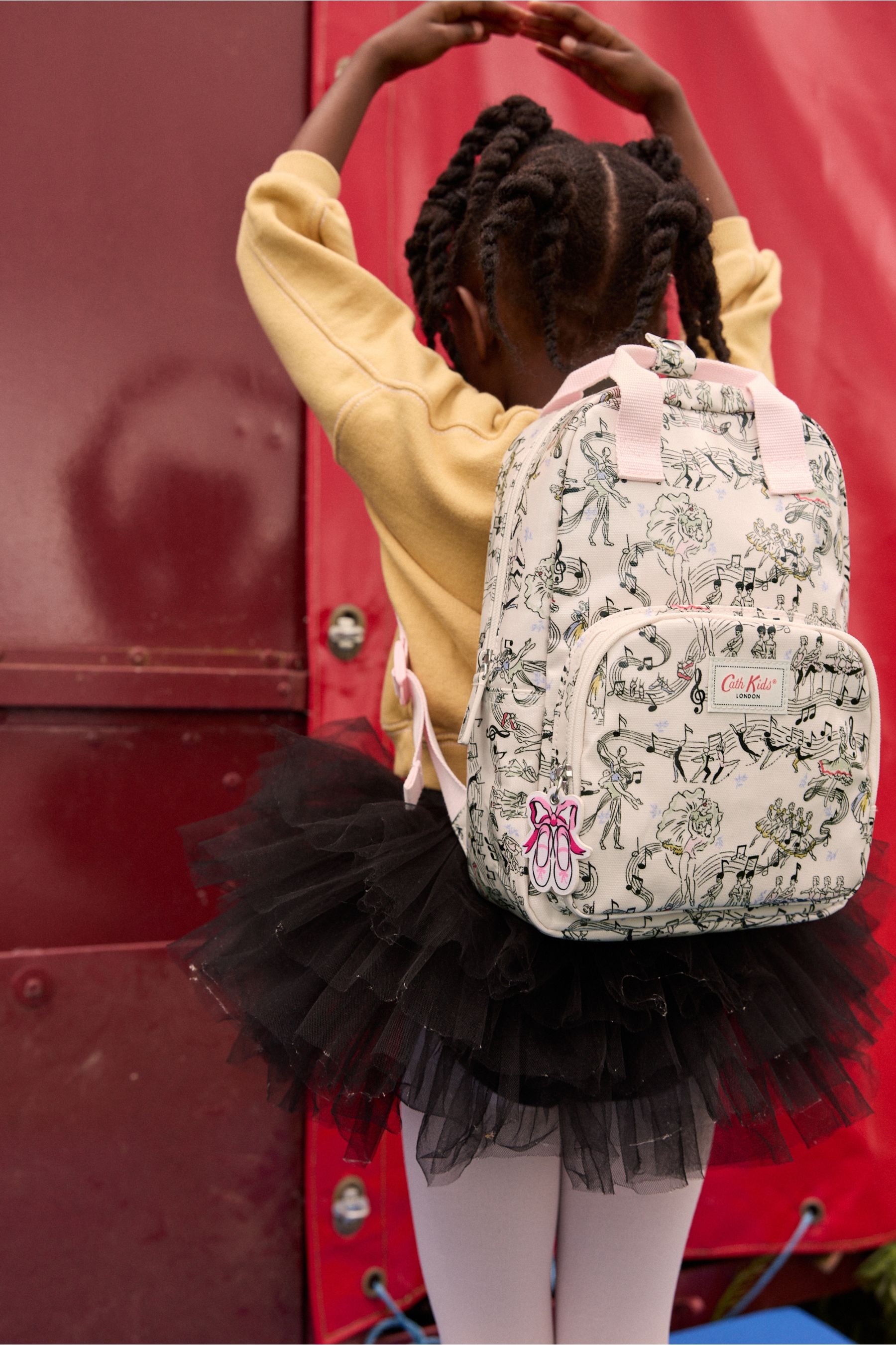 Buy Cath Kidston Ecru Ballet Print Large Backpack from the Next UK online shop
