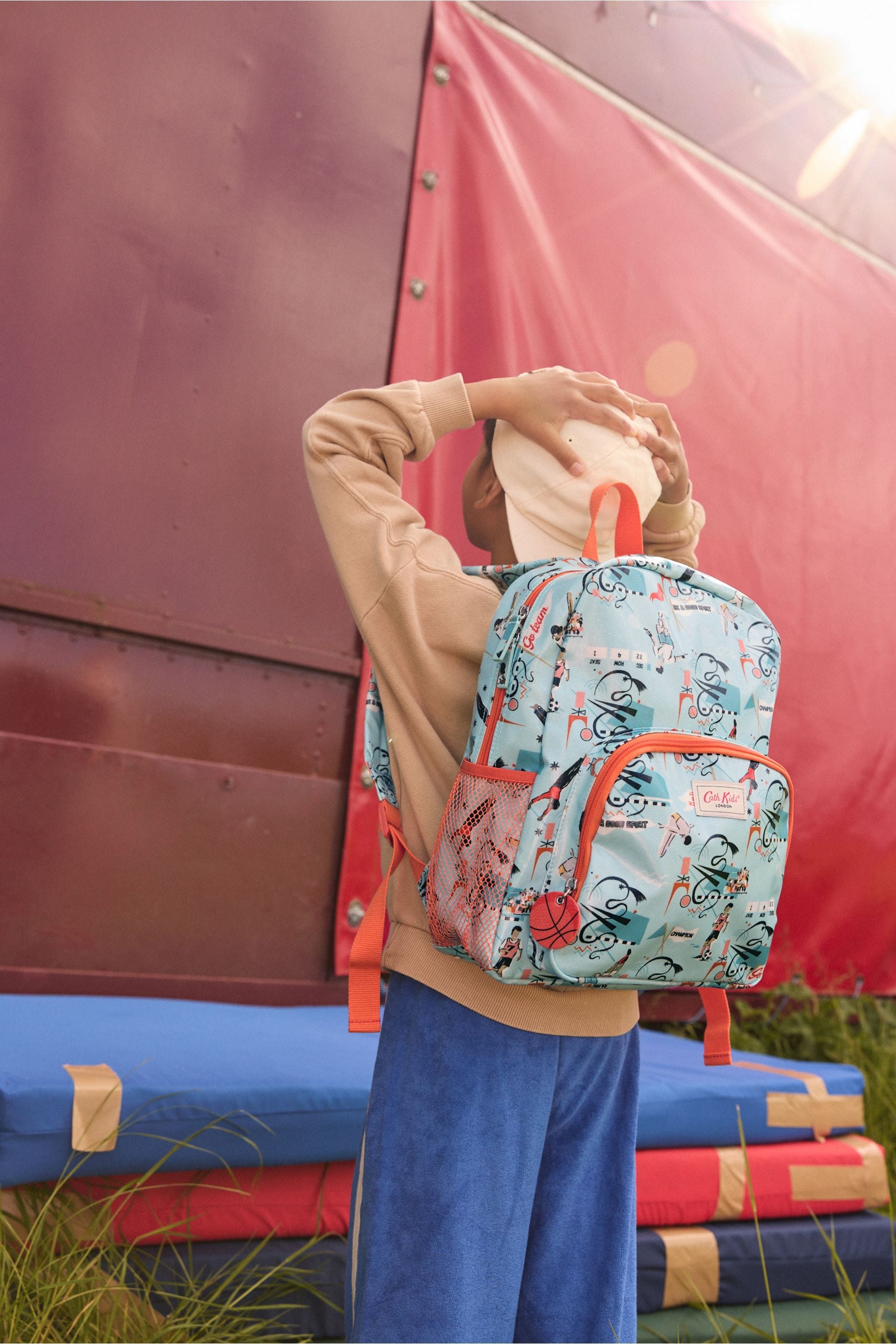 Cath kidston blue backpack cheap