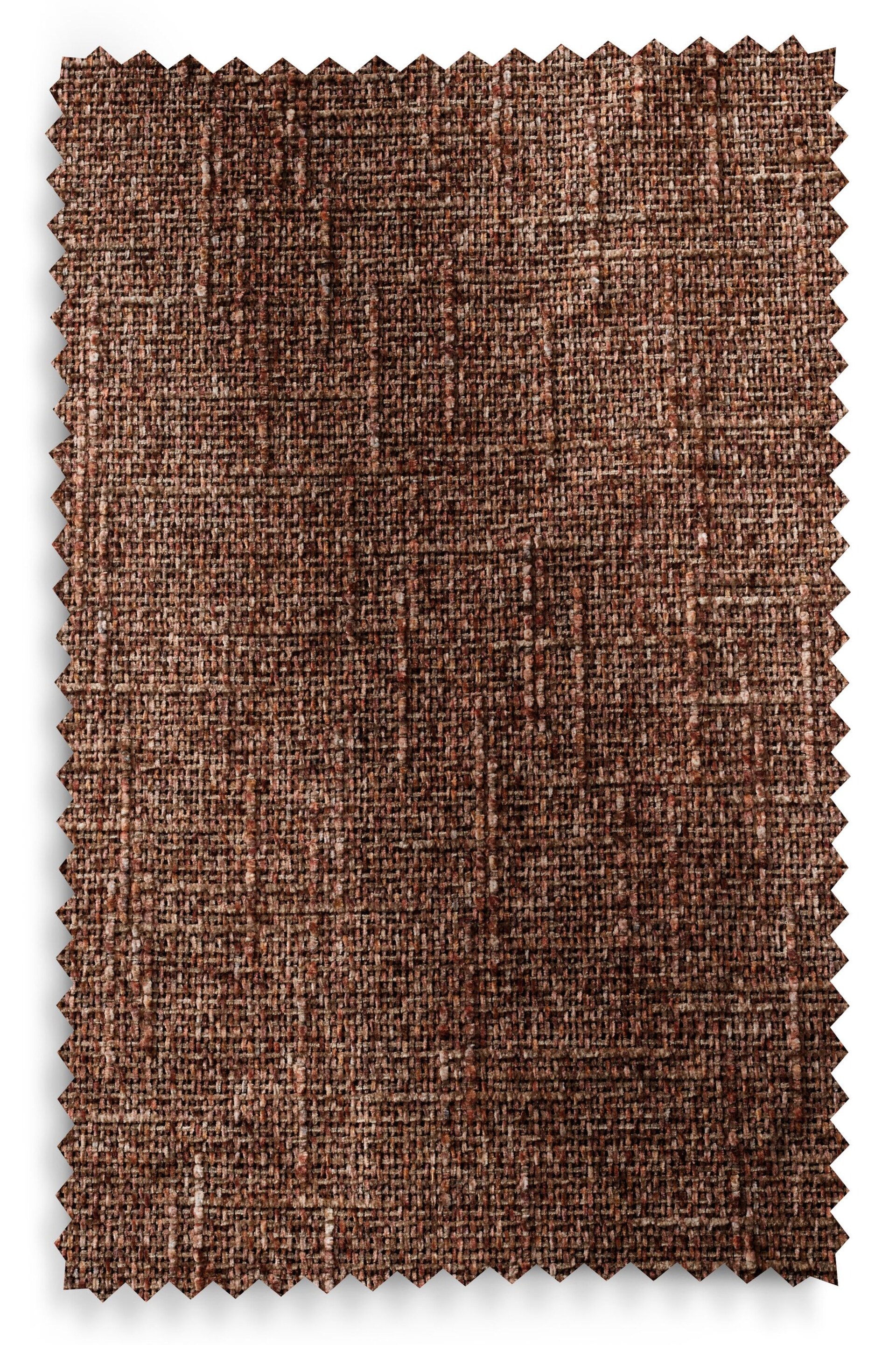 Rust Brown Next Multi Chenille Pencil Pleat Lined Curtains - Image 5 of 5