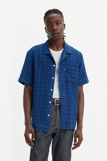 Levi's® Grid Indigo Double Cloth Sunset Camp Shirt