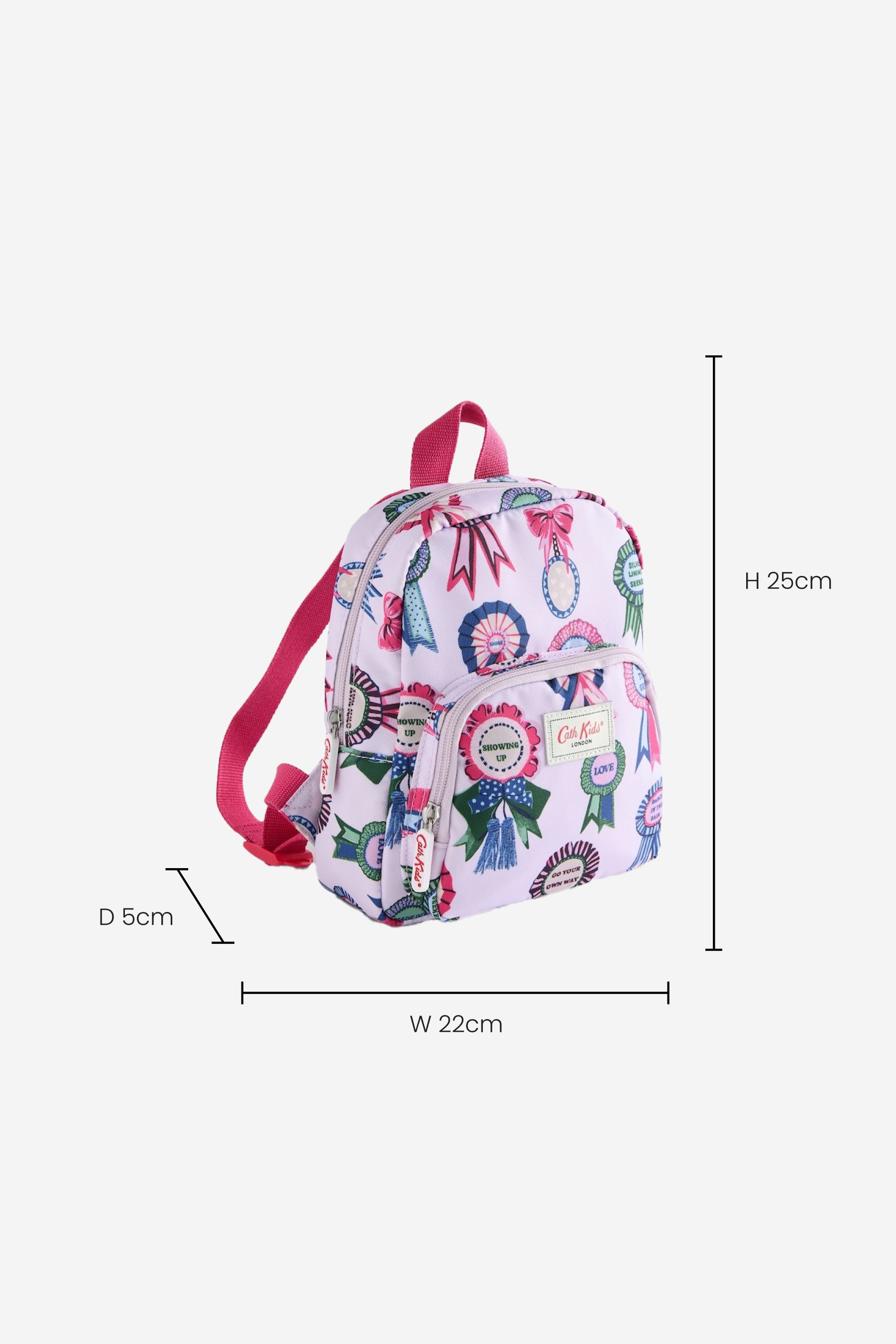 Cath Kidston Lilac Purple Rosette Print Mini Backpack