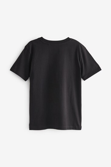 Black Batman Short Sleeve Small Graphic T-Shirt (3-16yrs)