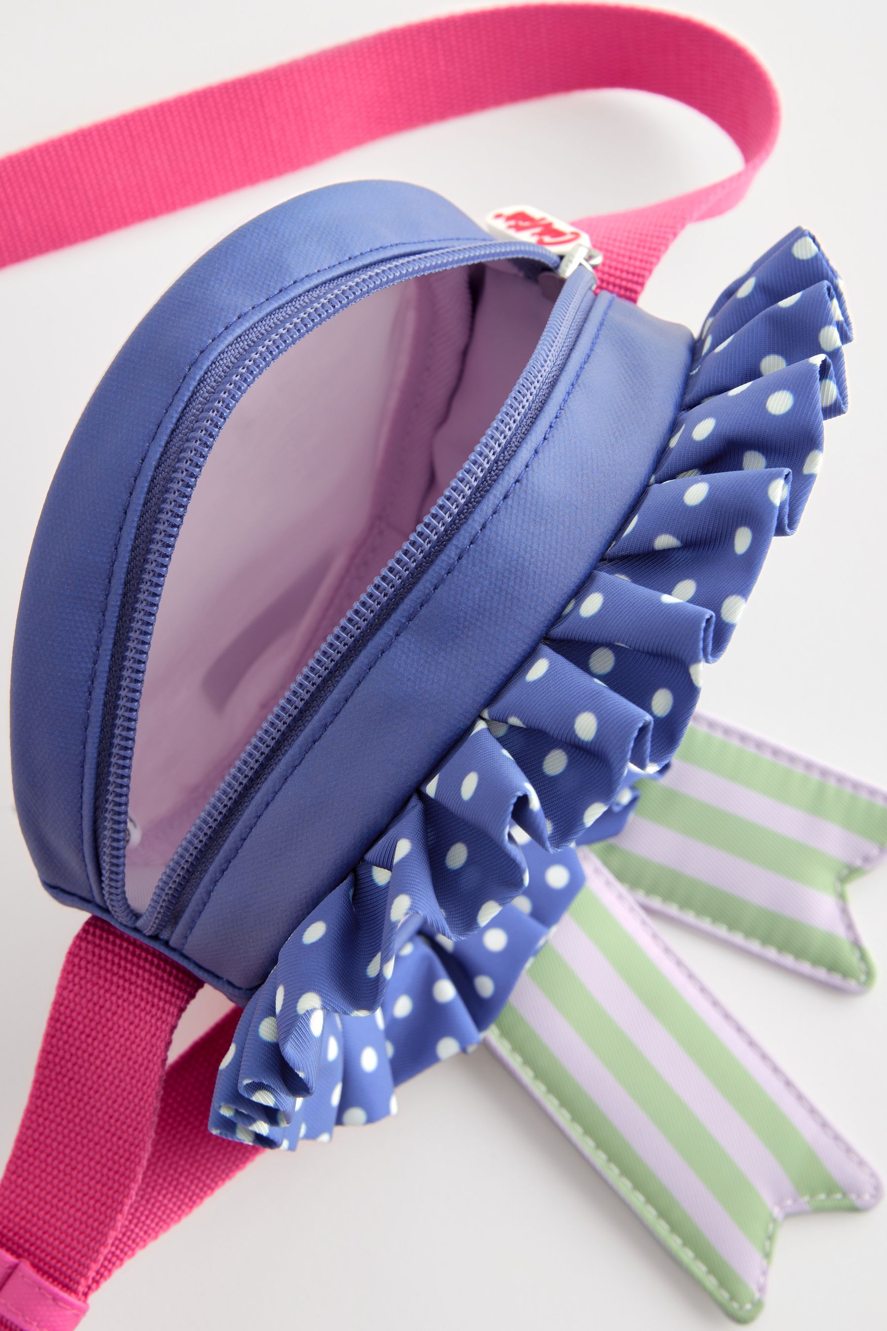 Cath Kidston Blue Purple Rosette Cross Body Bag one Girls