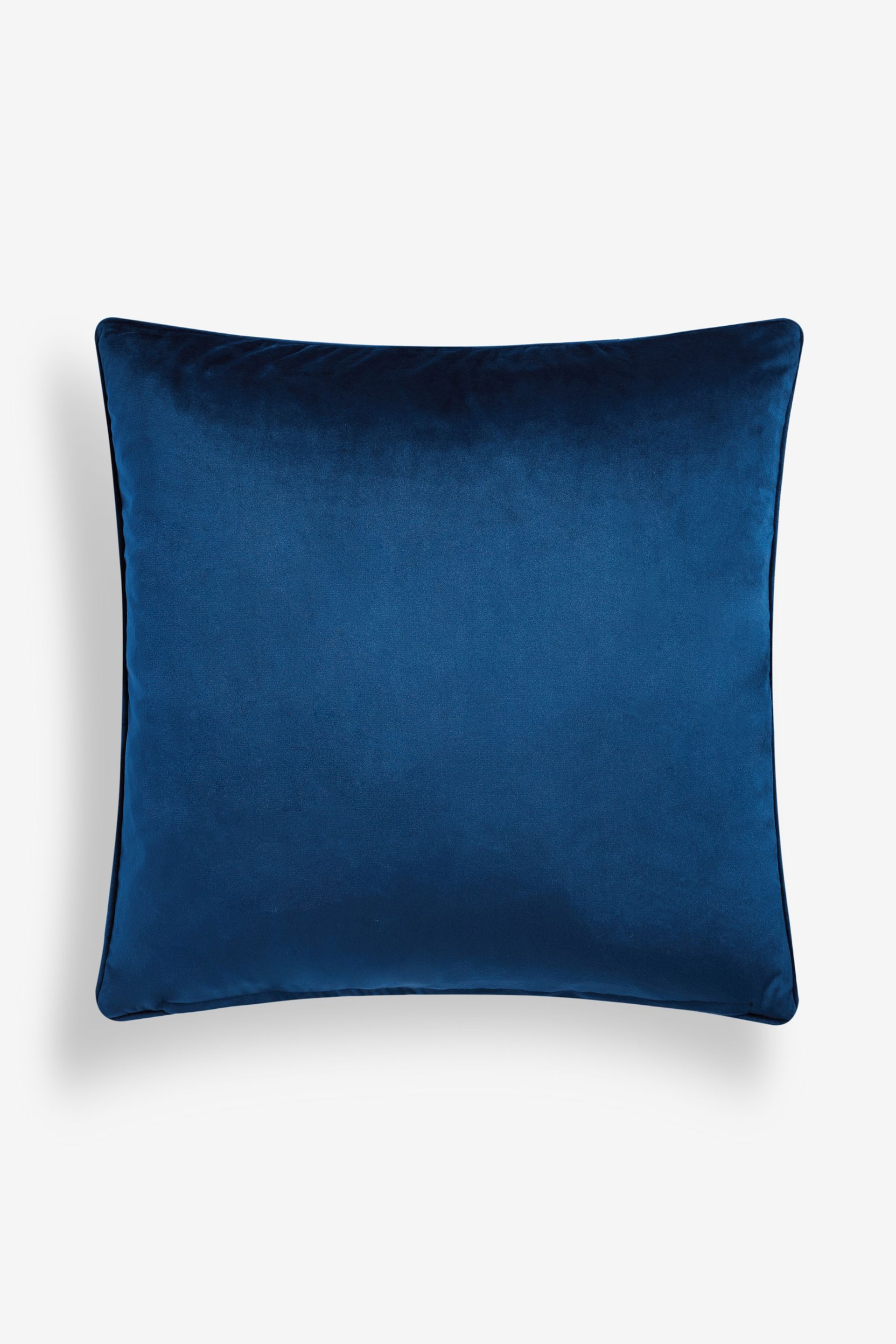 Navy Blue 50 x 50cm Velvet  Spot  Cushion - Image 4 of 5