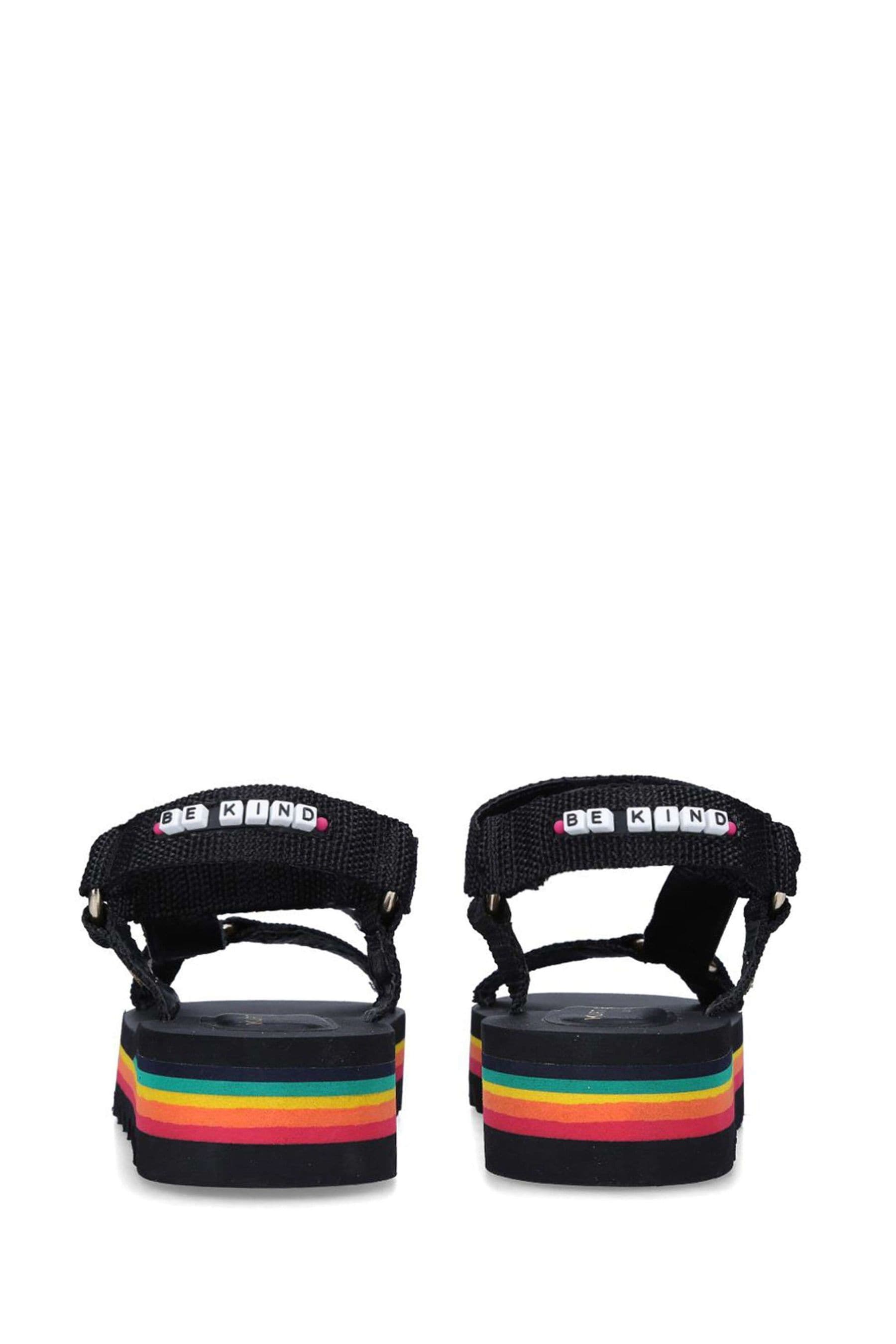 Buy Kurt Geiger London Junior Black Mini Olivia Sandals from the