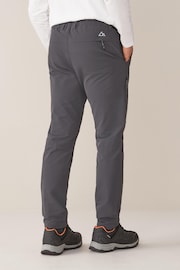 Dark Grey Slim Shower Resistant Walking Trousers - Image 2 of 7