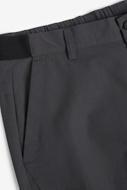 Dark Grey Slim Shower Resistant Walking Trousers - Image 7 of 7