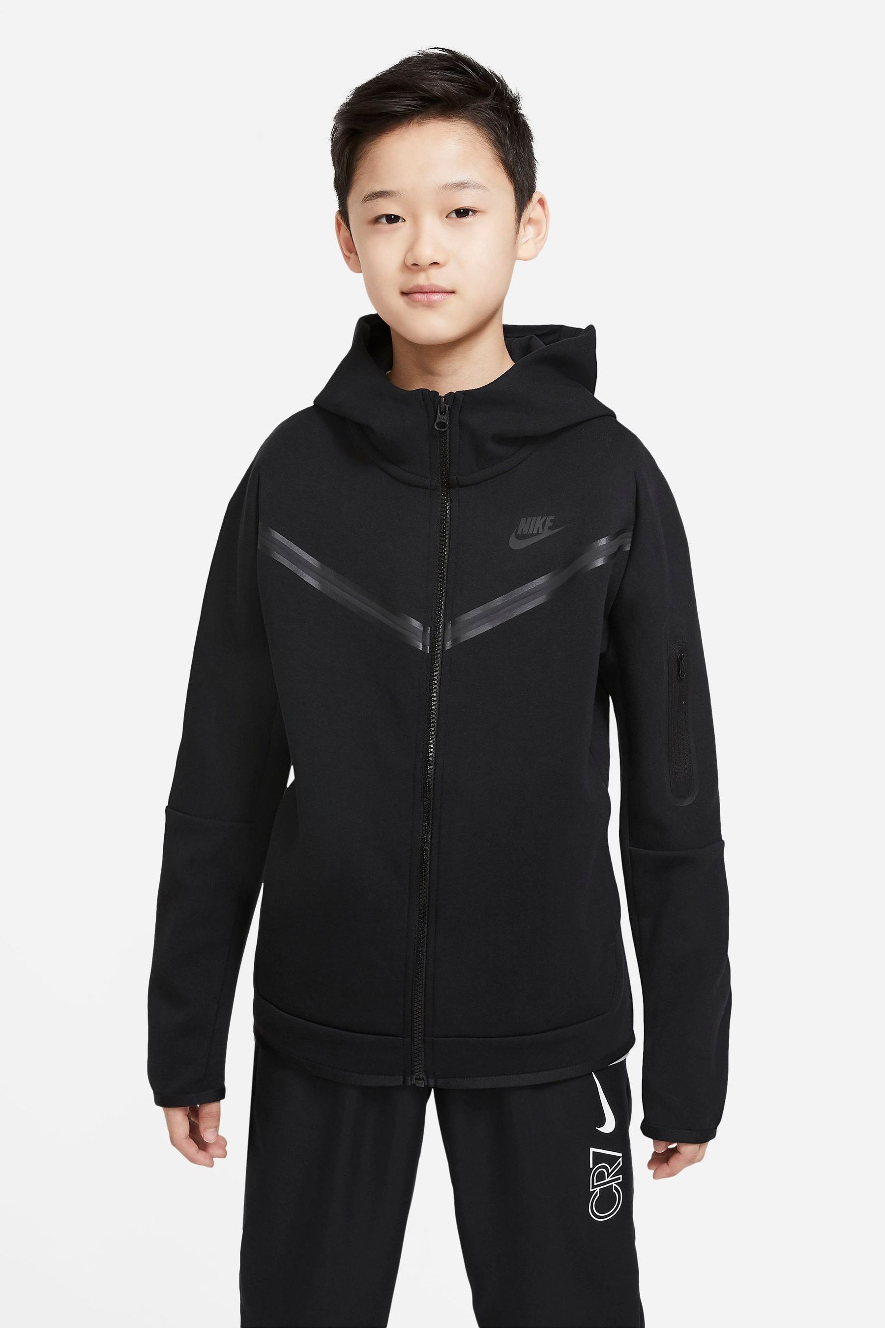 Buy Nike Black Tech Fleece Hoodie from Next Luxembourg