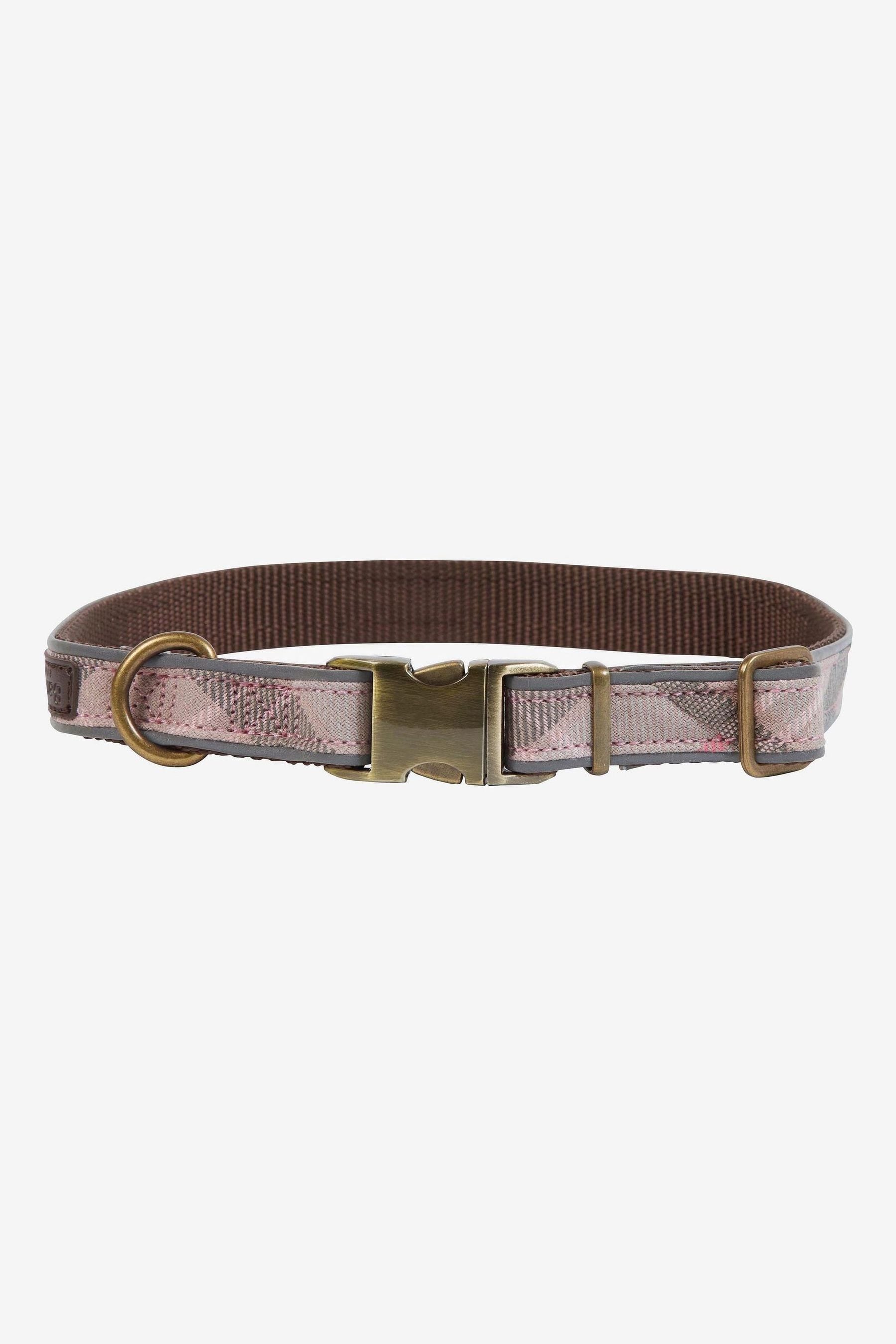 Pink tartan collar clearance