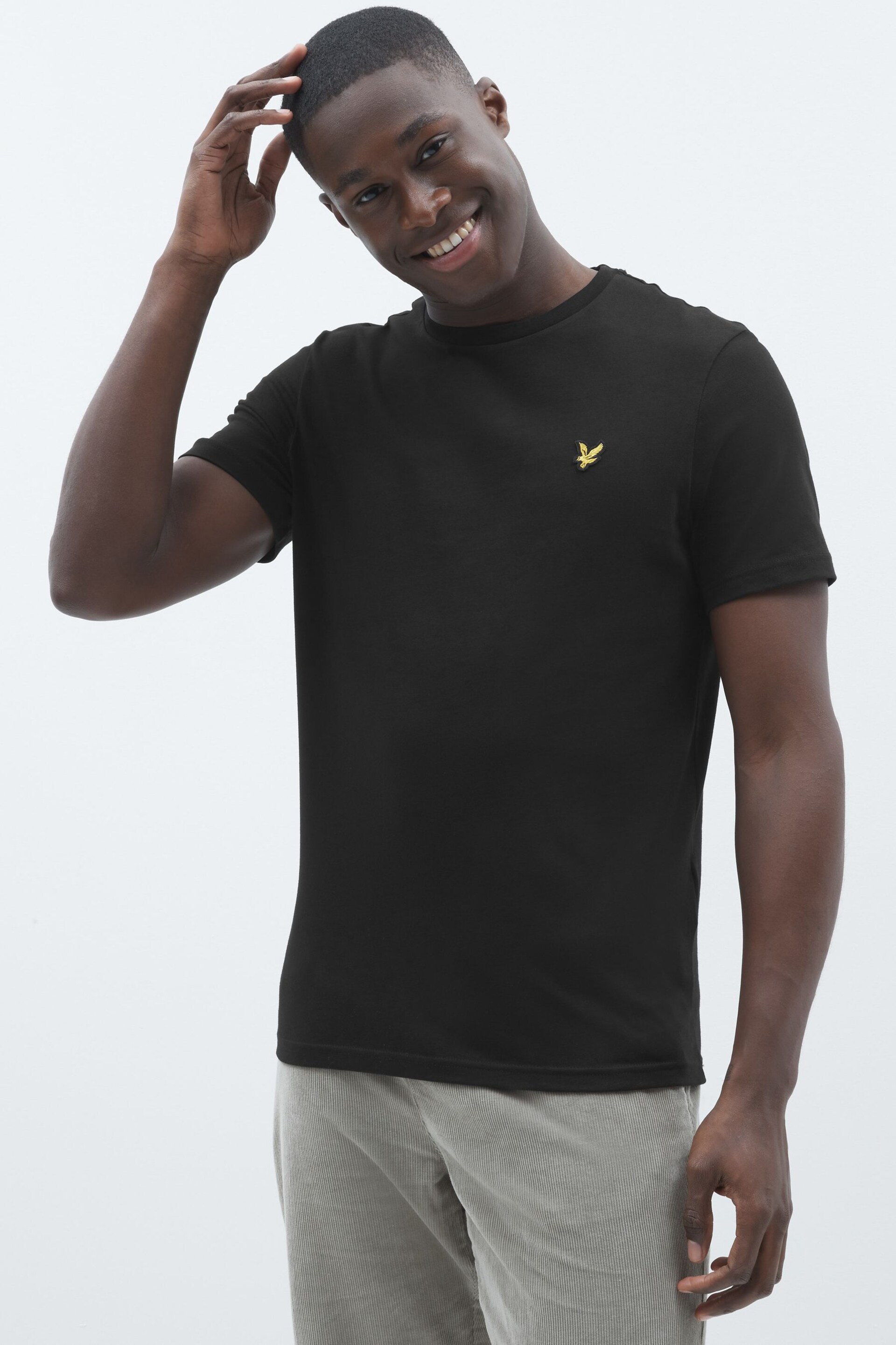 Lyle & Scott Black Lyle & Scott Crew Neck T-Shirt - Image 1 of 4