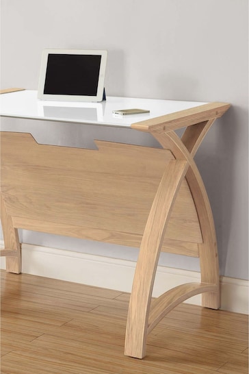 Jual Oak Helsinki Small Wooden Laptop Desk