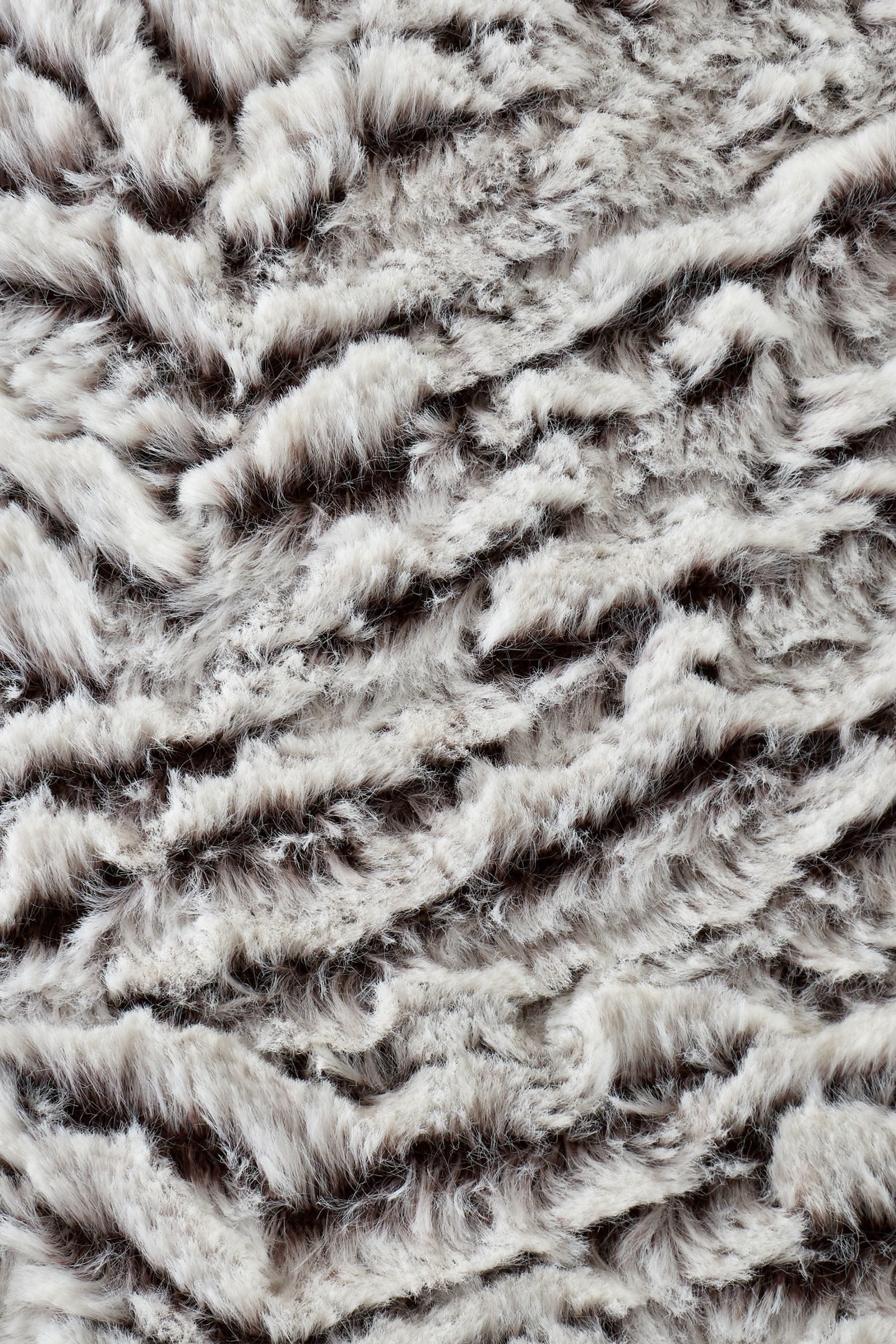 Catherine lansfield faux fur wolf throw top