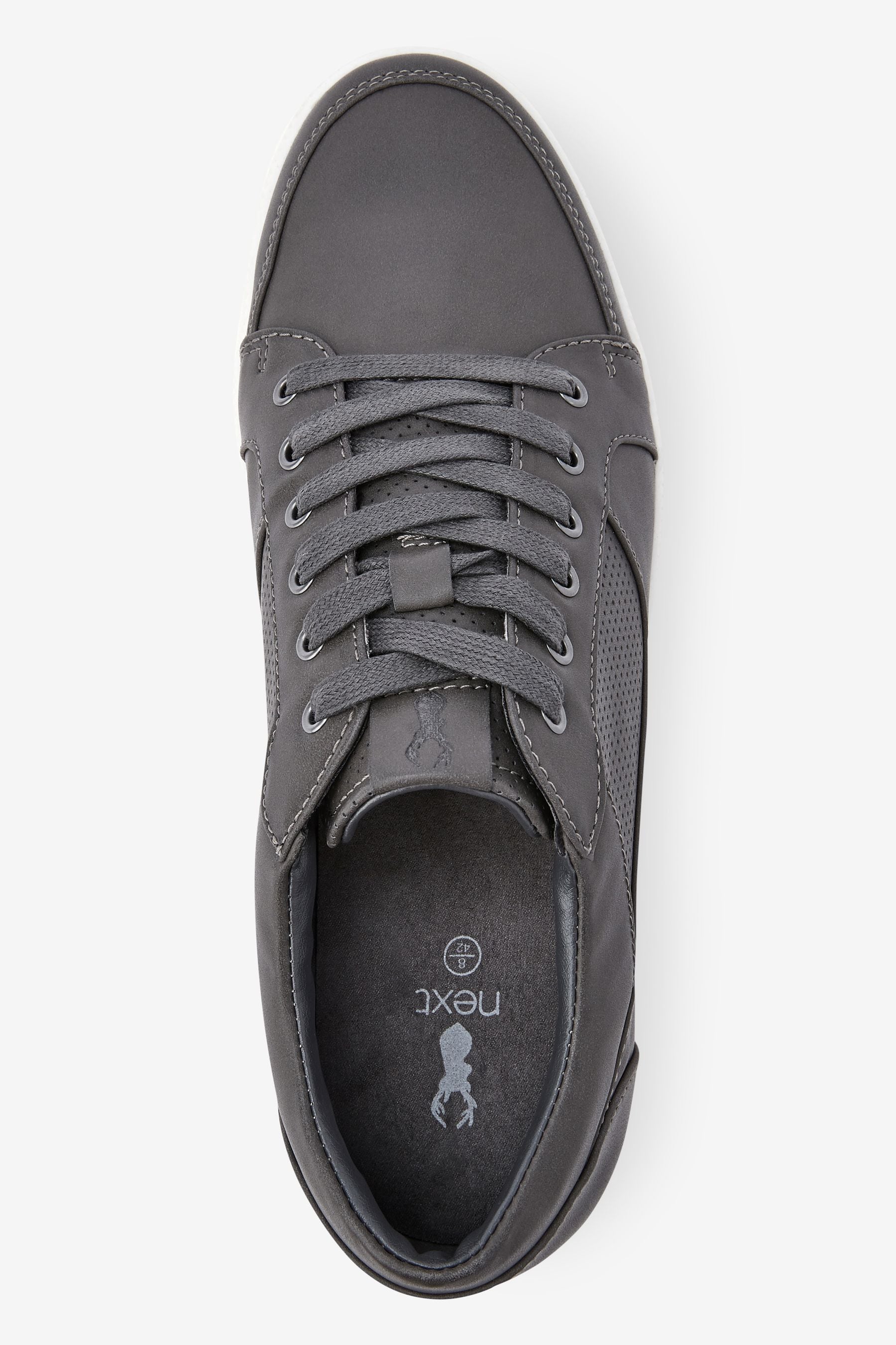 Mens grey top smart trainers