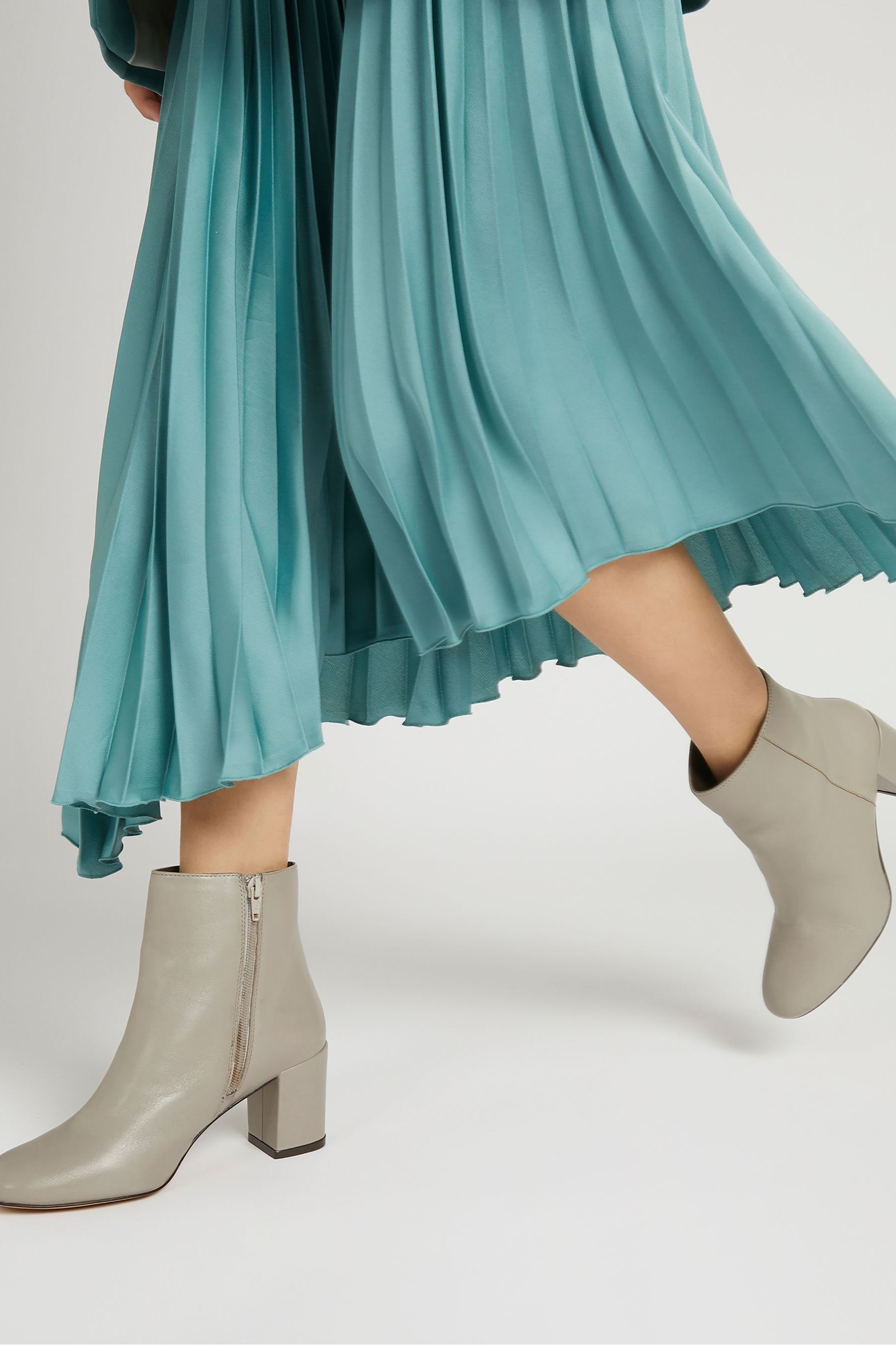 Jones Bootmaker Neptune Leather Heeled Ankle Boots