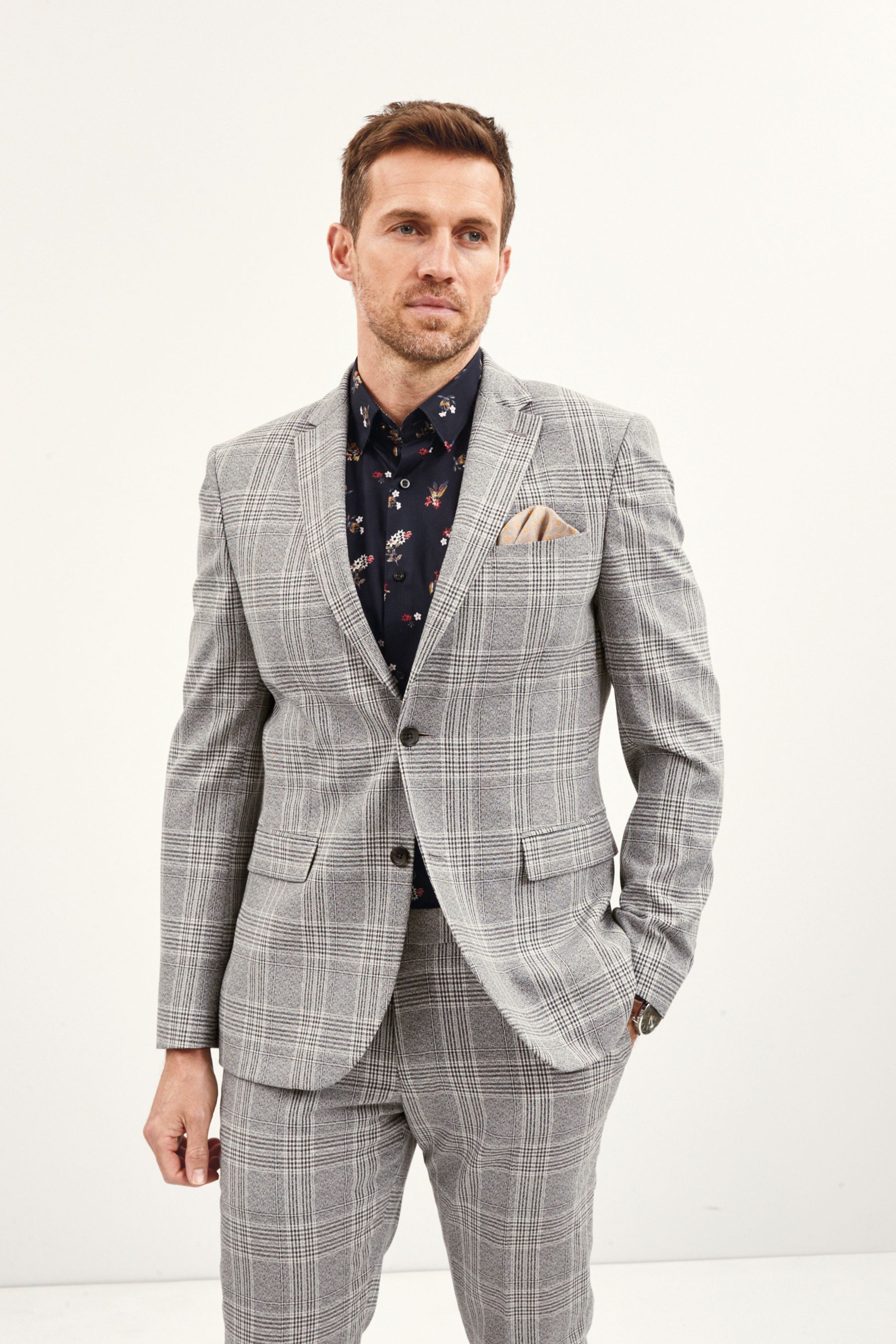 Next grey suit jacket cheap