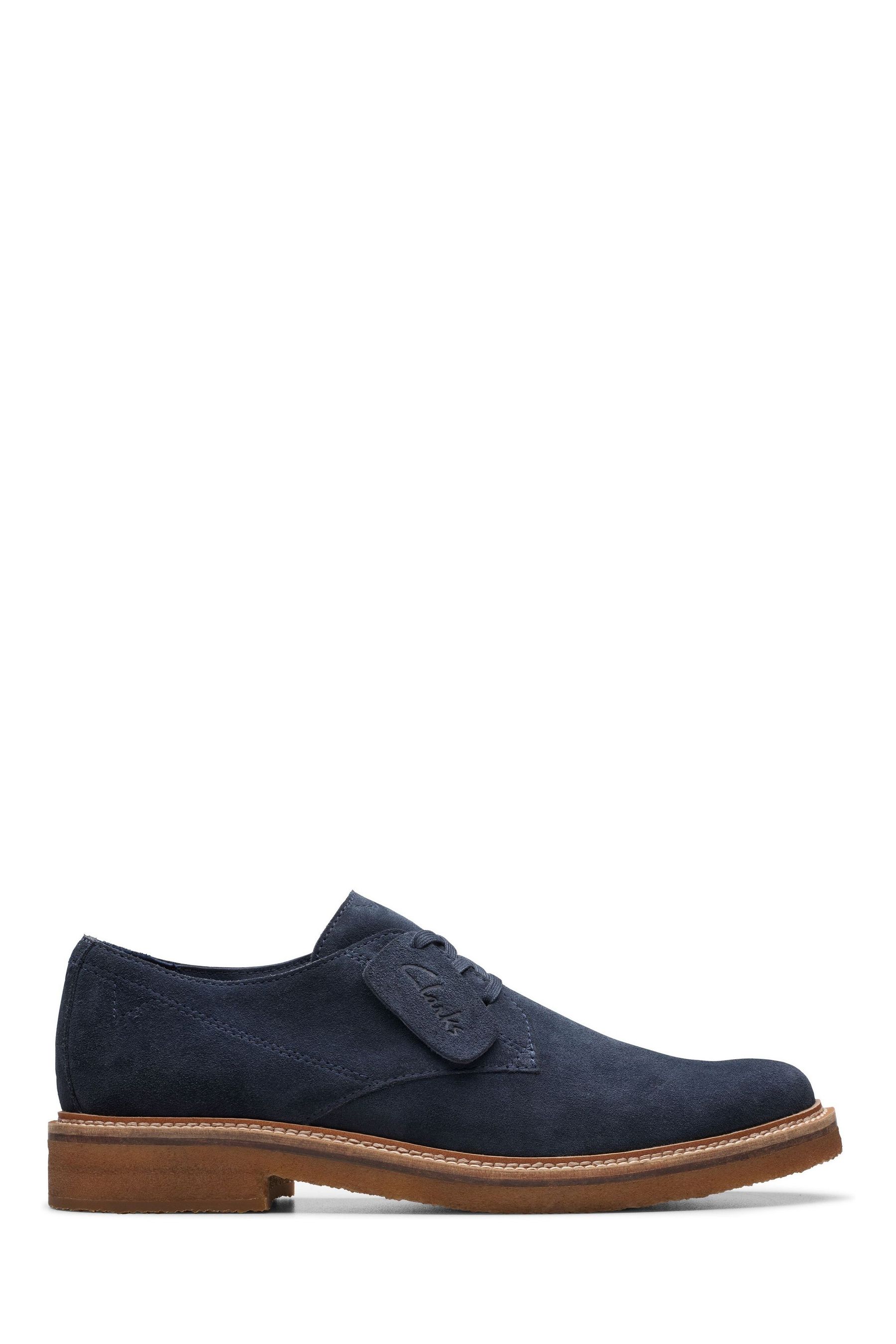 Clarks blue suede hot sale