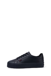 Kickers Womens Black Tovni Stack Leather Shoes - Image 1 of 17