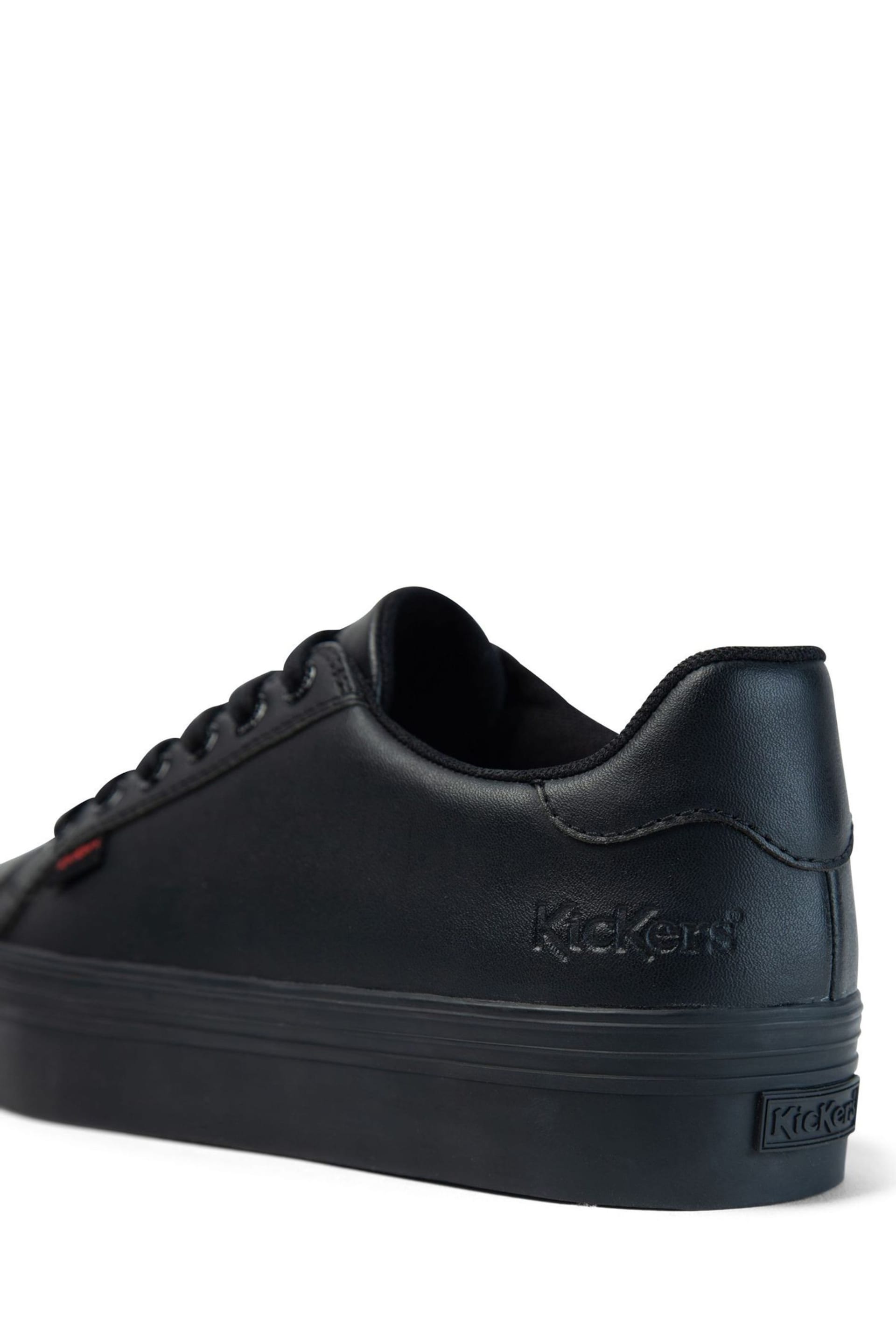 Kickers Womens Black Tovni Stack Leather Shoes - Image 12 of 17
