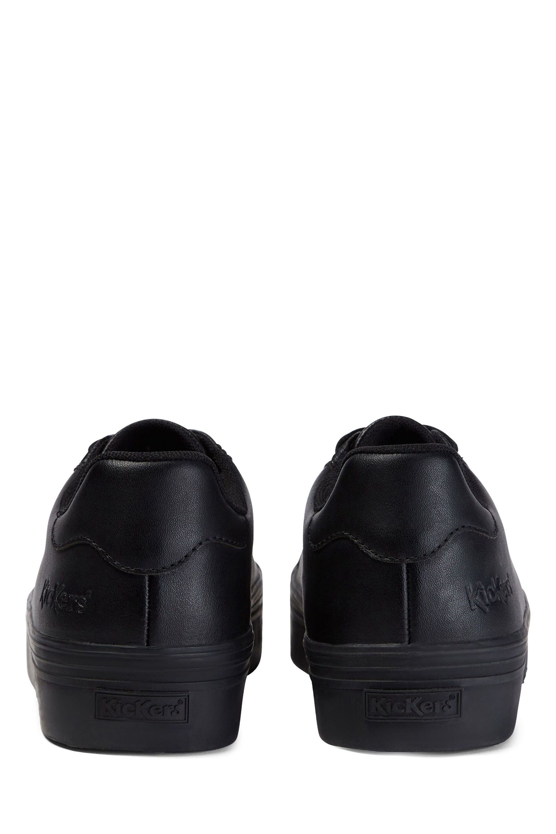 Kickers Womens Black Tovni Stack Leather Shoes - Image 6 of 17