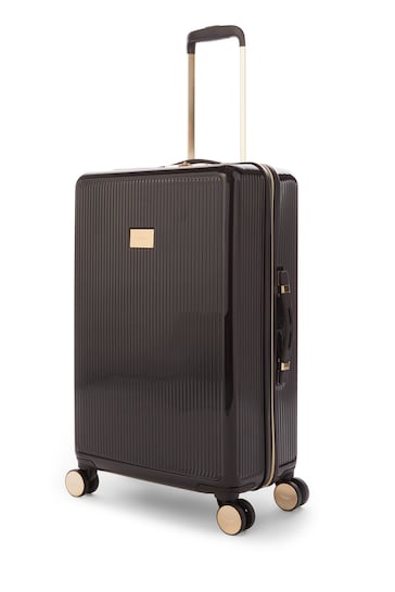 Dune London Black Olive Medium Suitcase