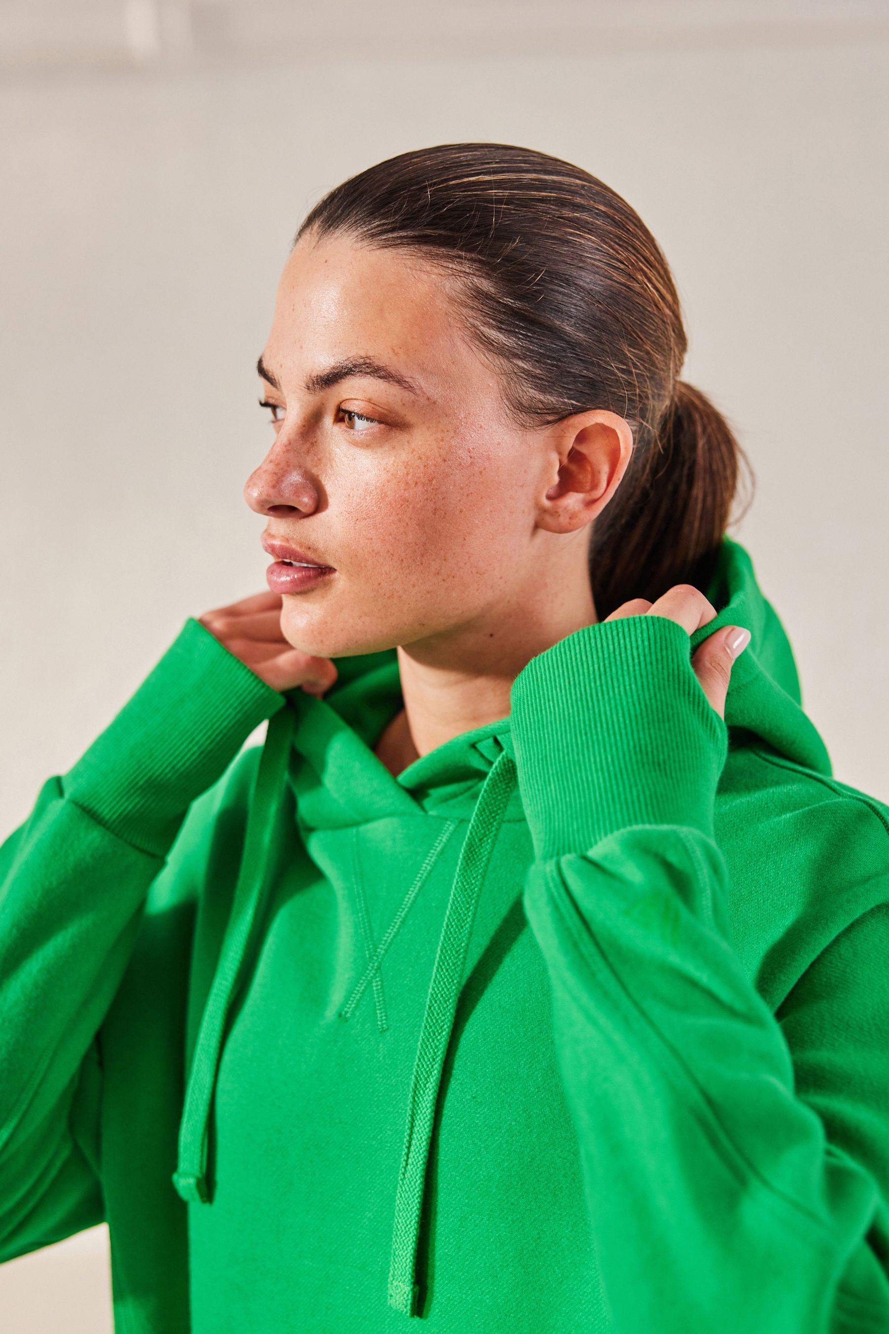 Lime green deals hoodie women's