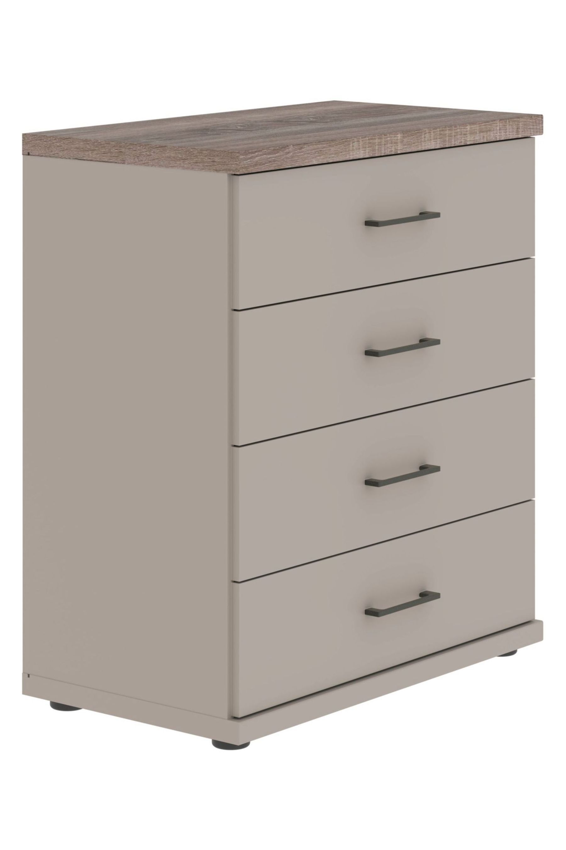 Buy Wiemann Pebble Grey Truro Large 4 Drawer Chest from the Next