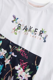 Baker by Ted Baker Navy Graphic T-Shirt and Legging Set - Image 10 of 11