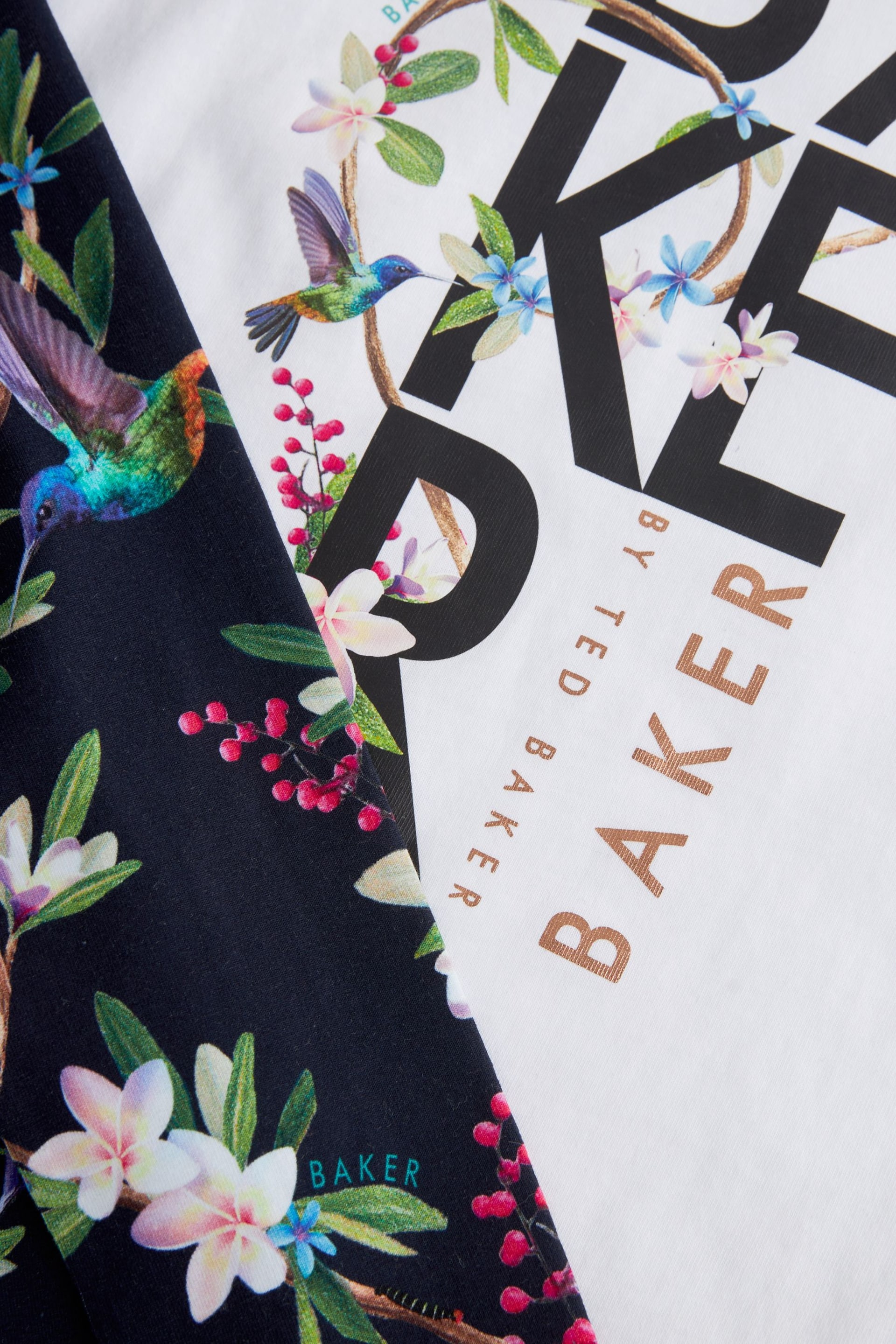 Baker by Ted Baker Navy Graphic T-Shirt and Legging Set - Image 11 of 11
