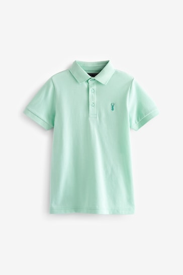 Green Mint Short Sleeve Polo Shirt (3-16yrs)