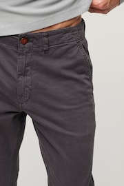Superdry Grey Slim Officers Chinos Trousers - Image 4 of 7