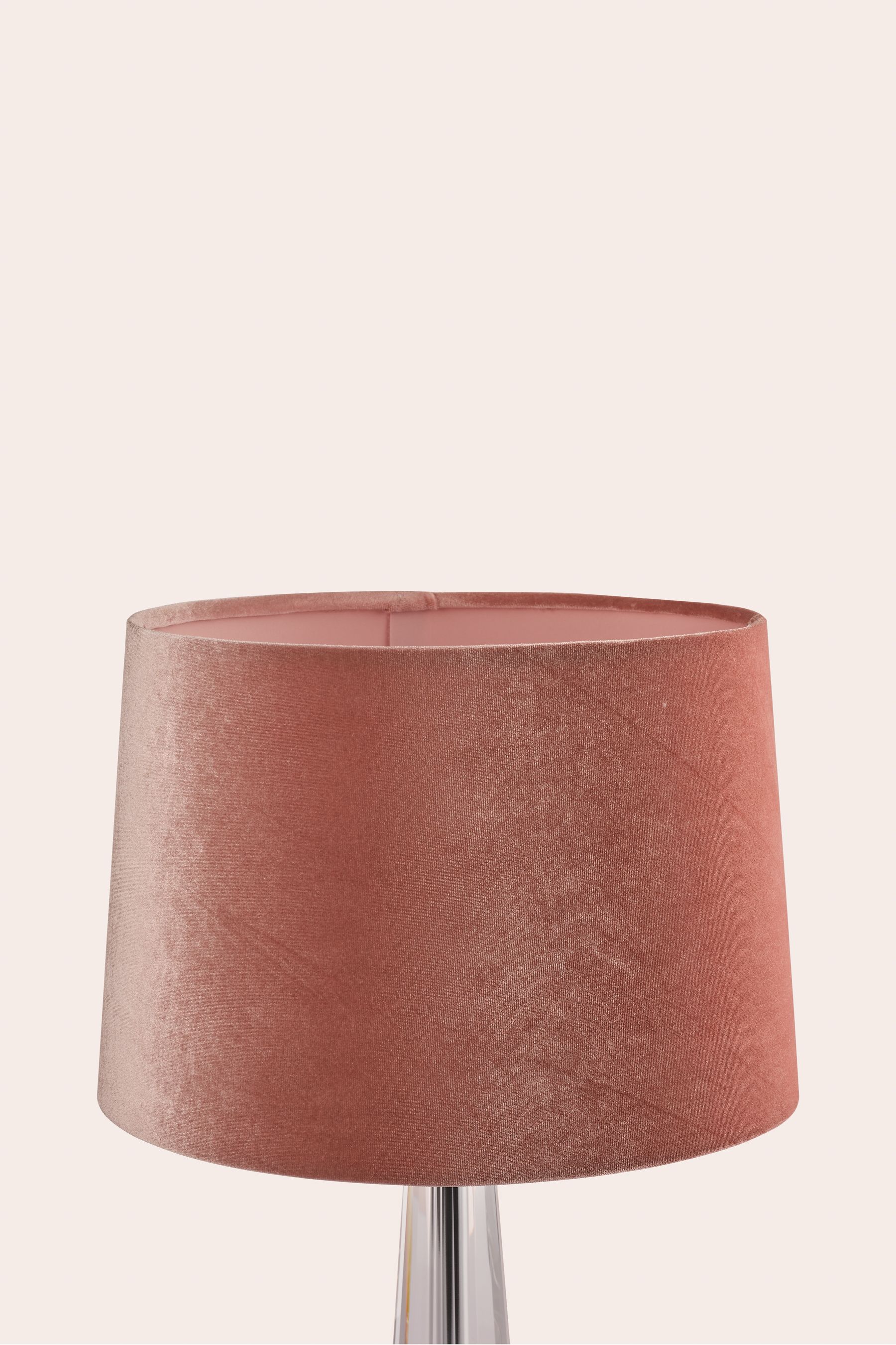 Velvet pink store lamp shade