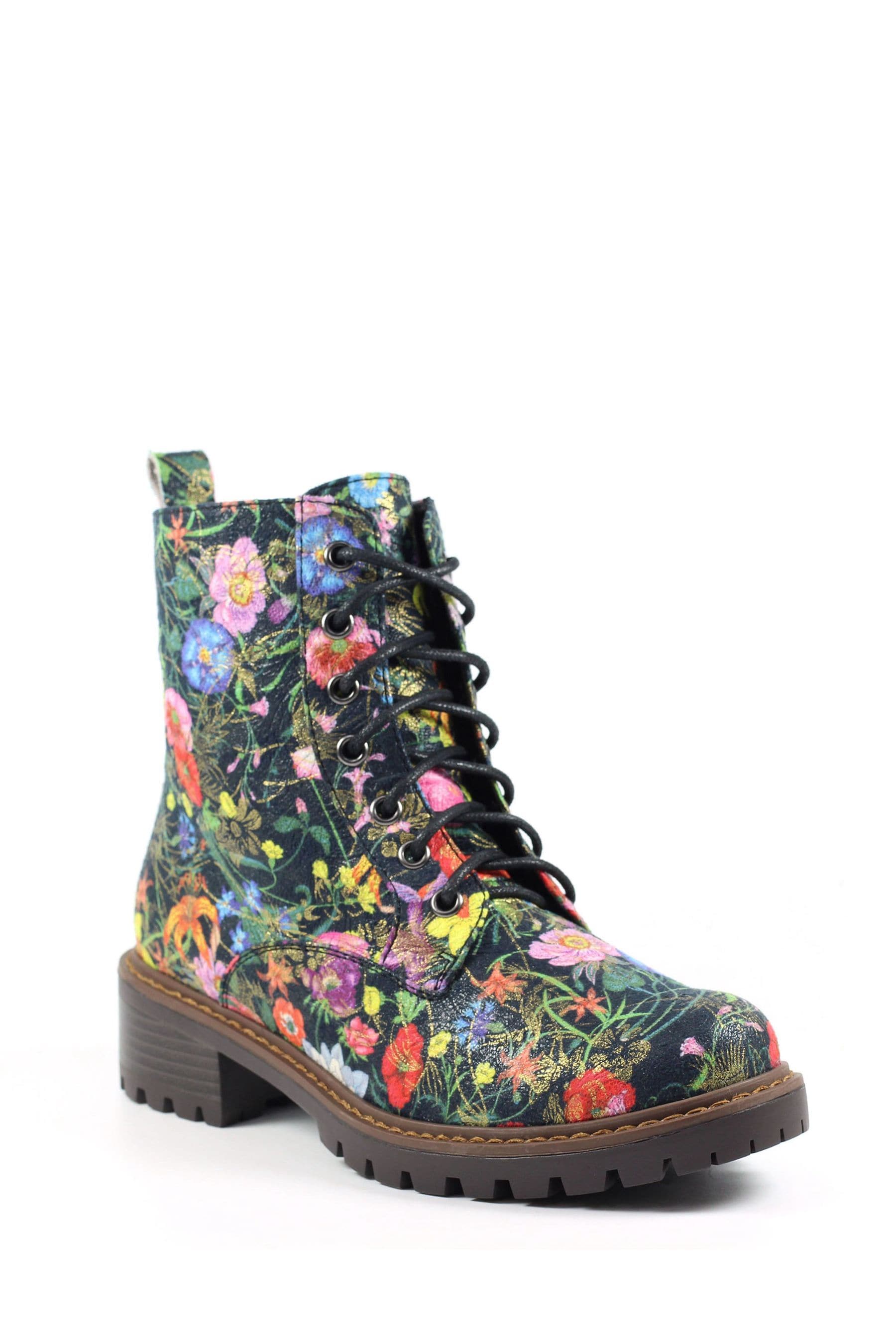 Floral ankle hot sale boots uk