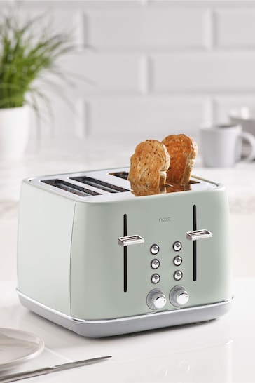 Sage Green 4 Slice Toaster