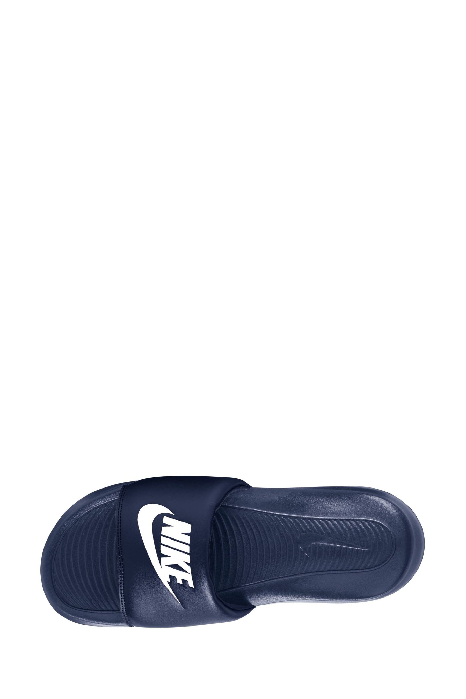 Buy Nike Navy White Victori One Sliders from Next Malta