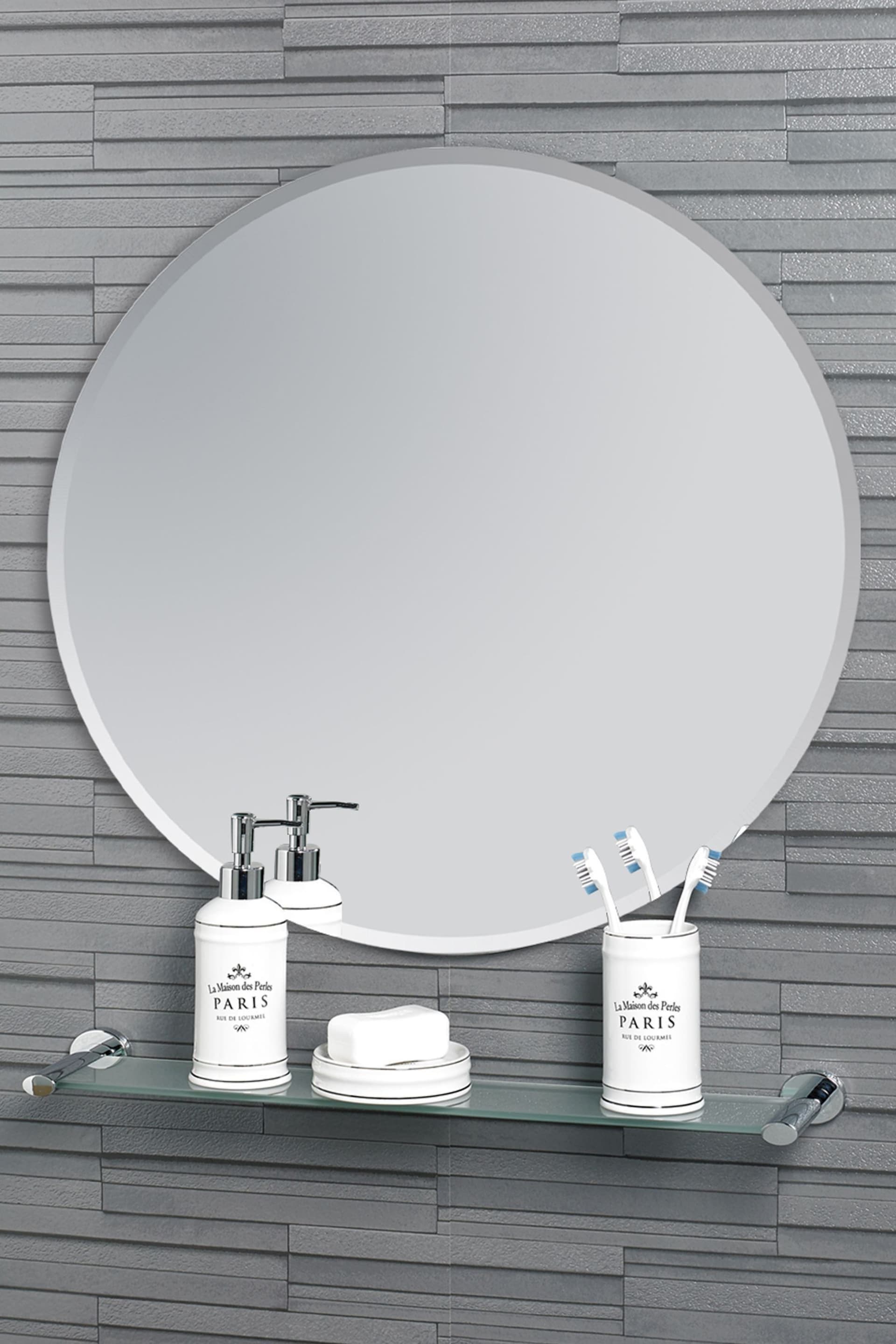 Showerdrape Fitzrovia Round Bathroom Mirror - Image 1 of 4
