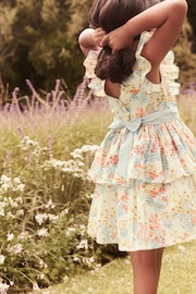 Laura Ashley Ivory Megan Bow Detail Prom Dress - Image 5 of 11