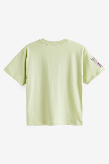 Lime Green/White Graffiti Graphic T-Shirts 3 Pack (3-16yrs)