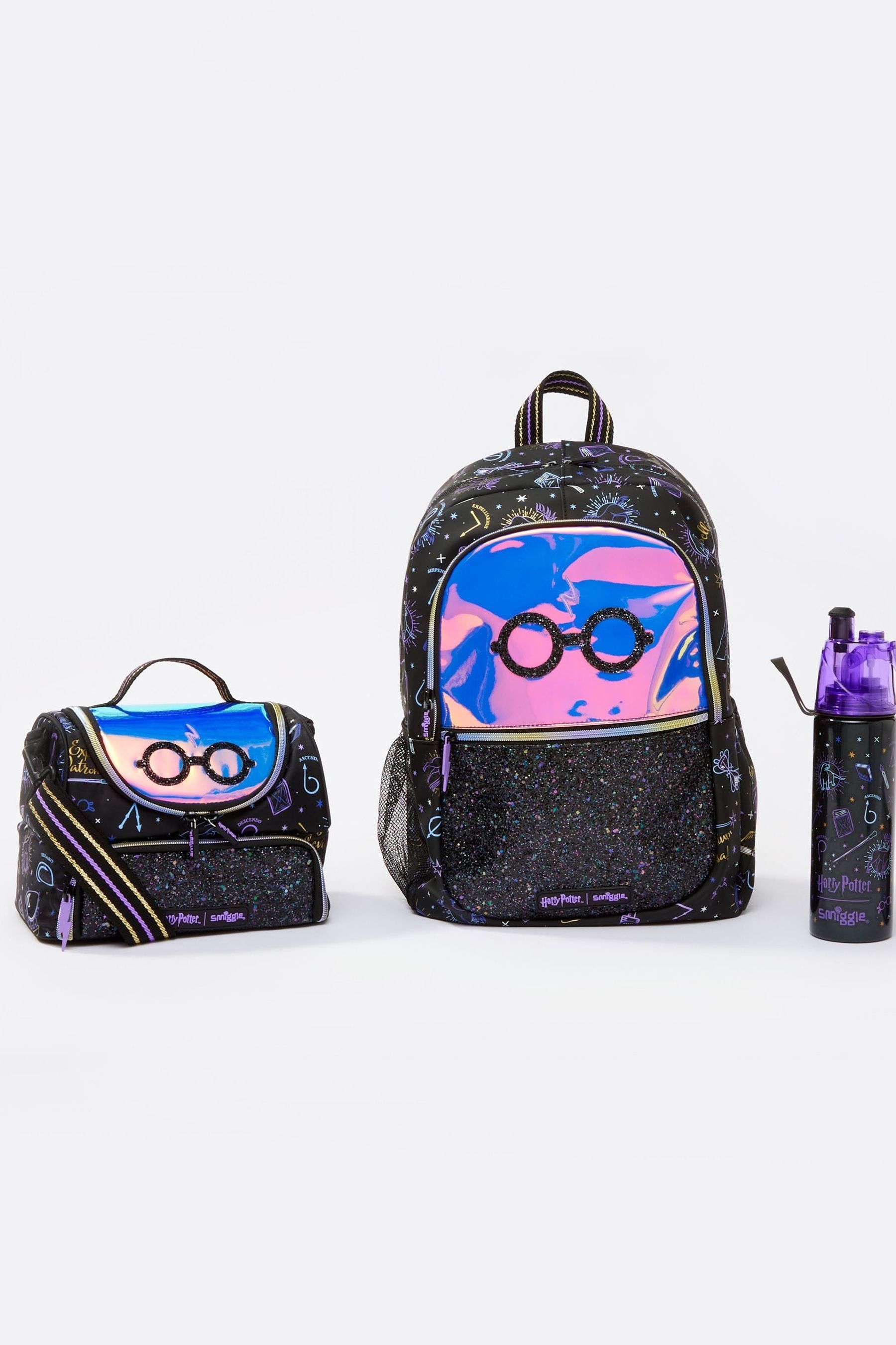 Buy Smiggle Purple Harry Potter 3 Piece School Bundle Bag from the