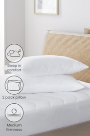 Set of 2 Sleep In Comfort Medium Pillows - Image 2 of 3