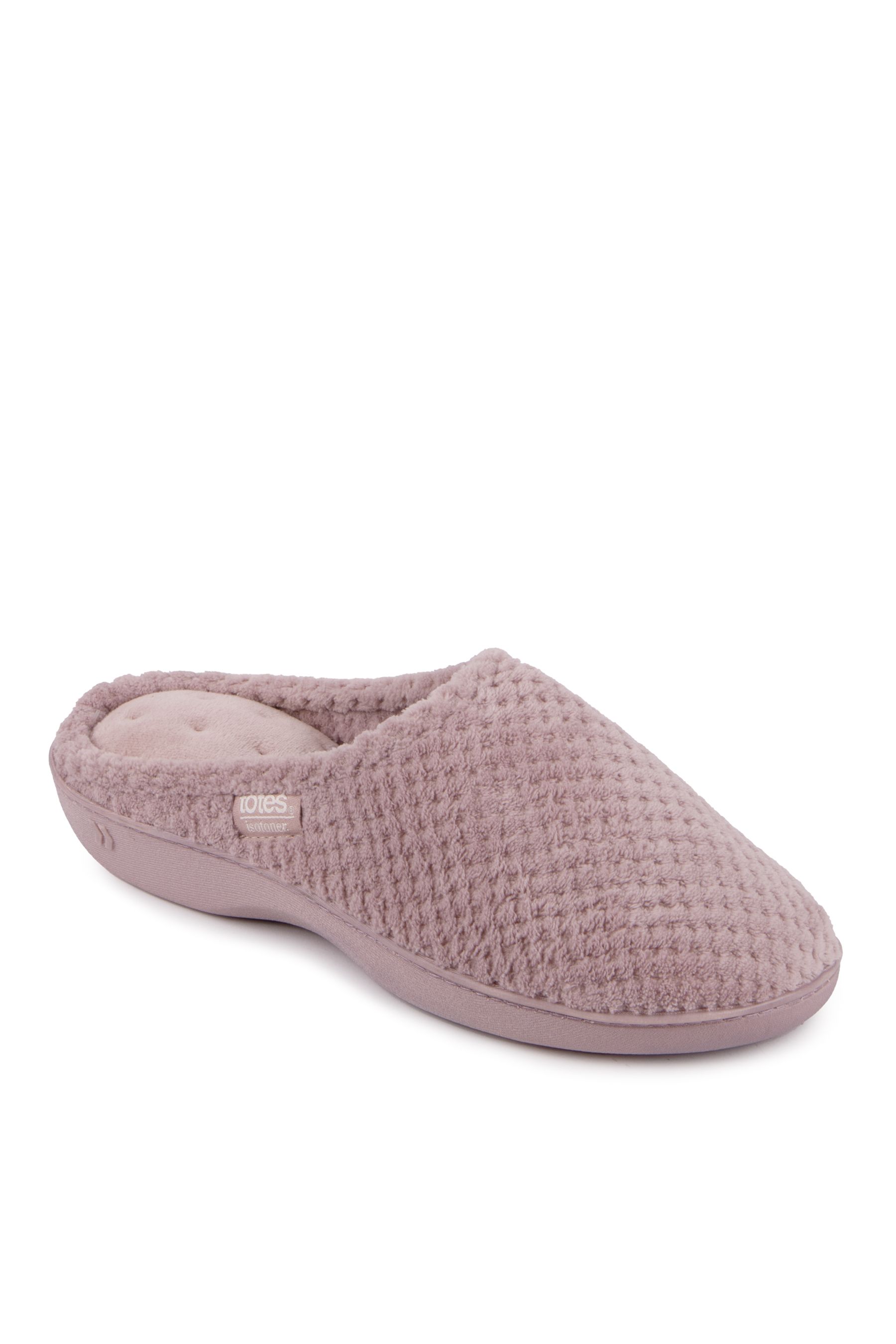 Pink isotoner slippers on sale