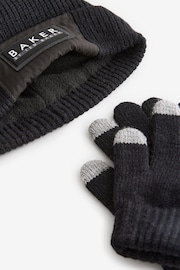 Baker by Ted Baker Boys Beanie and Gloves Set - Image 5 of 5