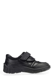 Start-Rite Luke Rip Tape Black Leather School Shoes F Fit - Image 1 of 6